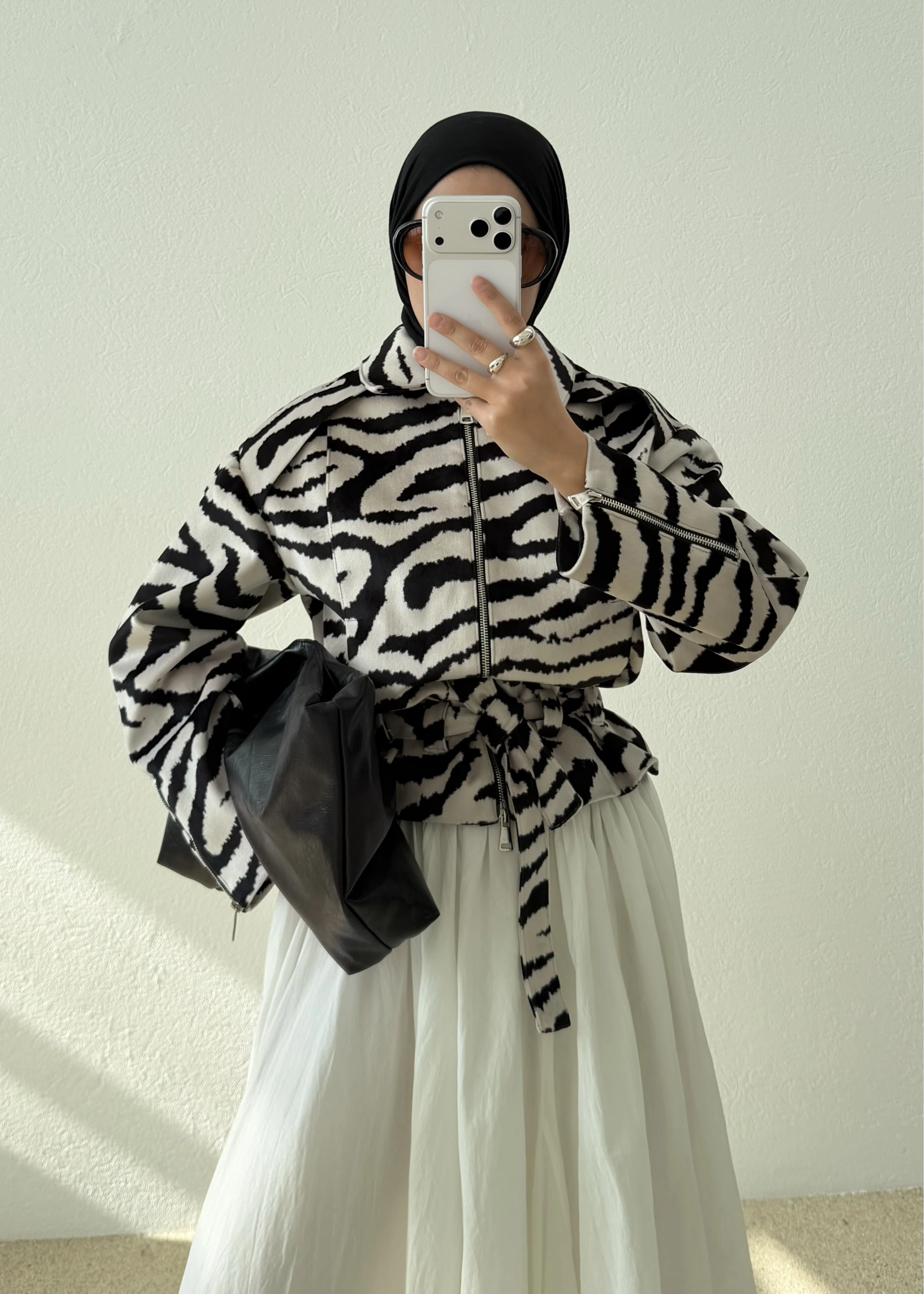 6386 ZEBRA DESEN SÜET CEKET