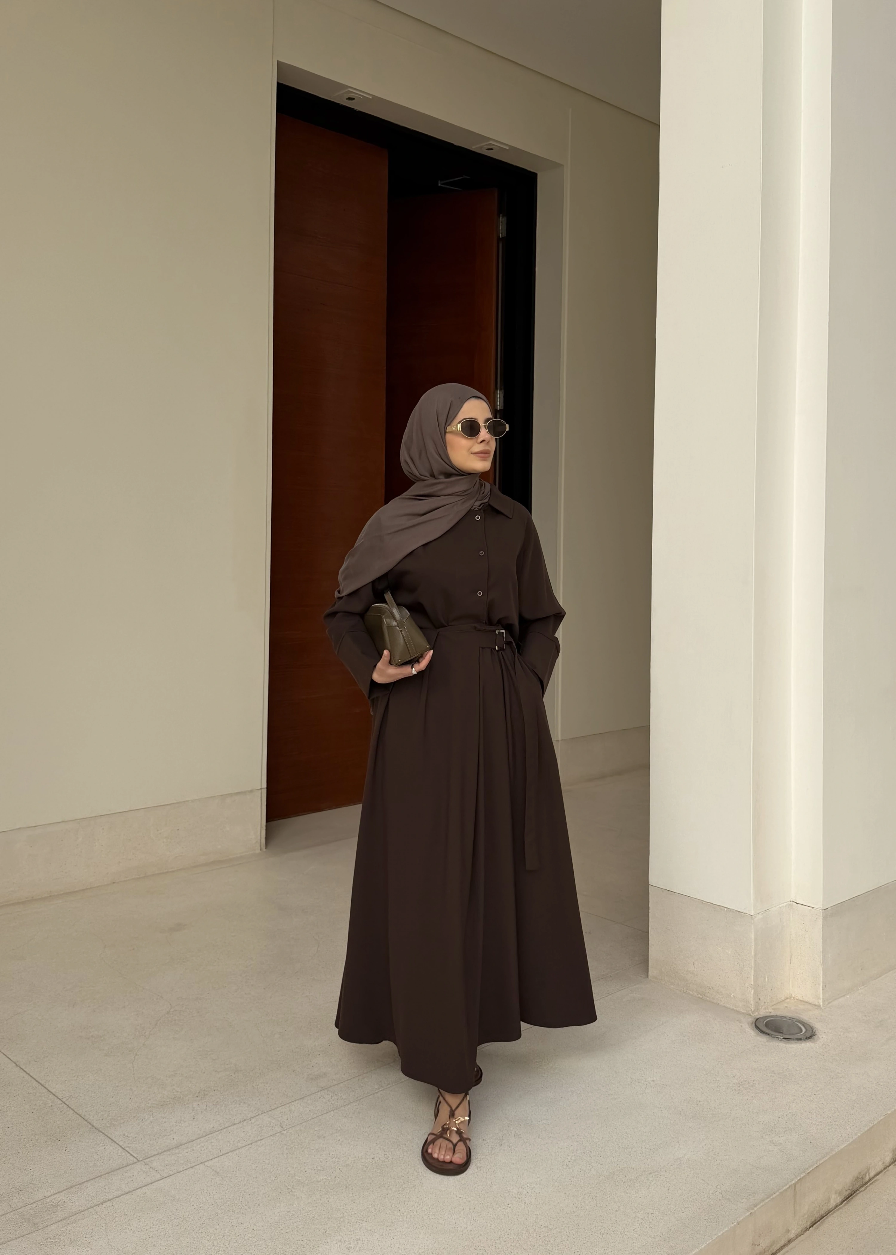 1285 KEMER DETAY ETEKLİ TAKIM KAHVE