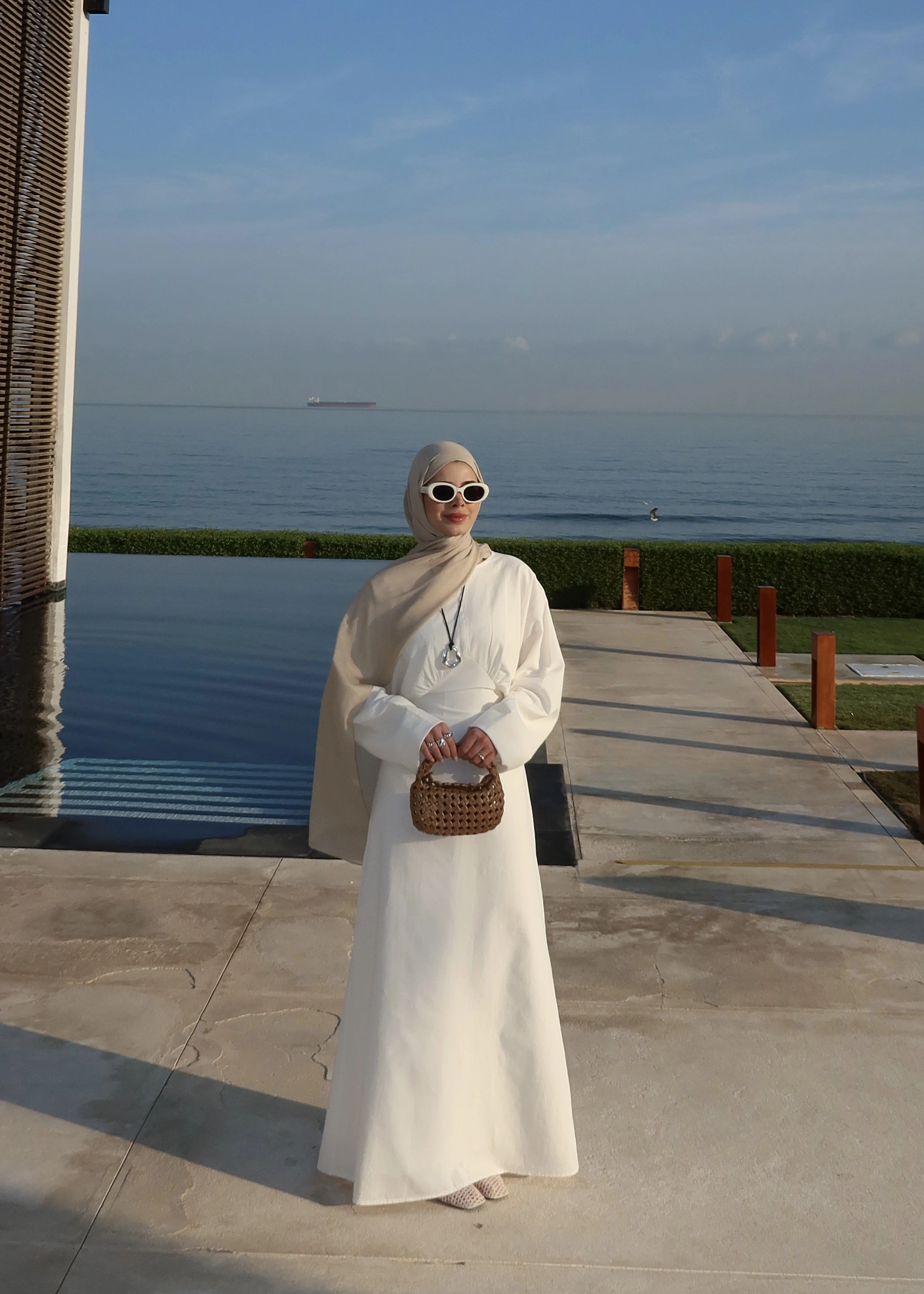 2363 BEL DTY BEYAZ ELBİSE