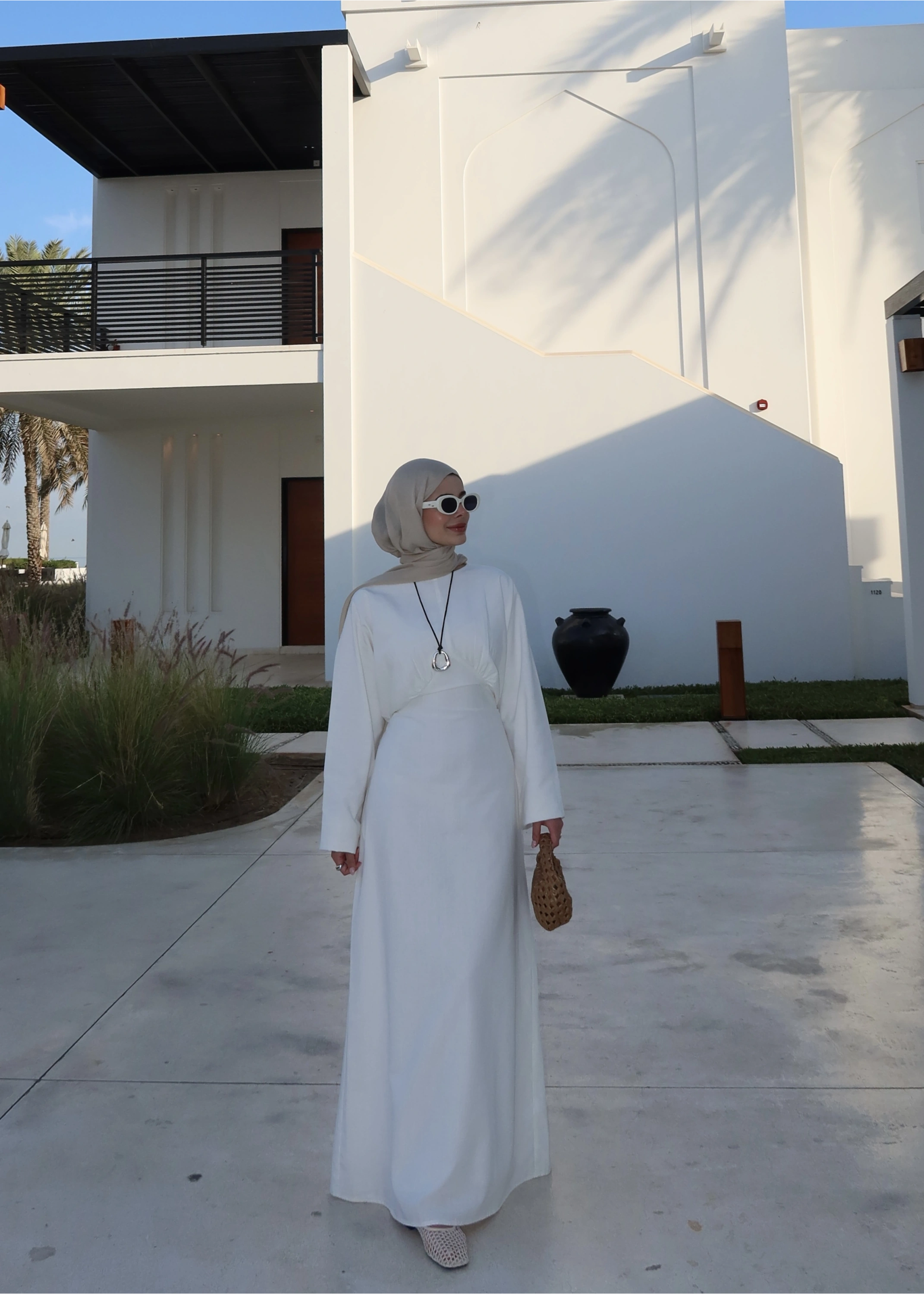 2363 BEL DTY BEYAZ ELBİSE