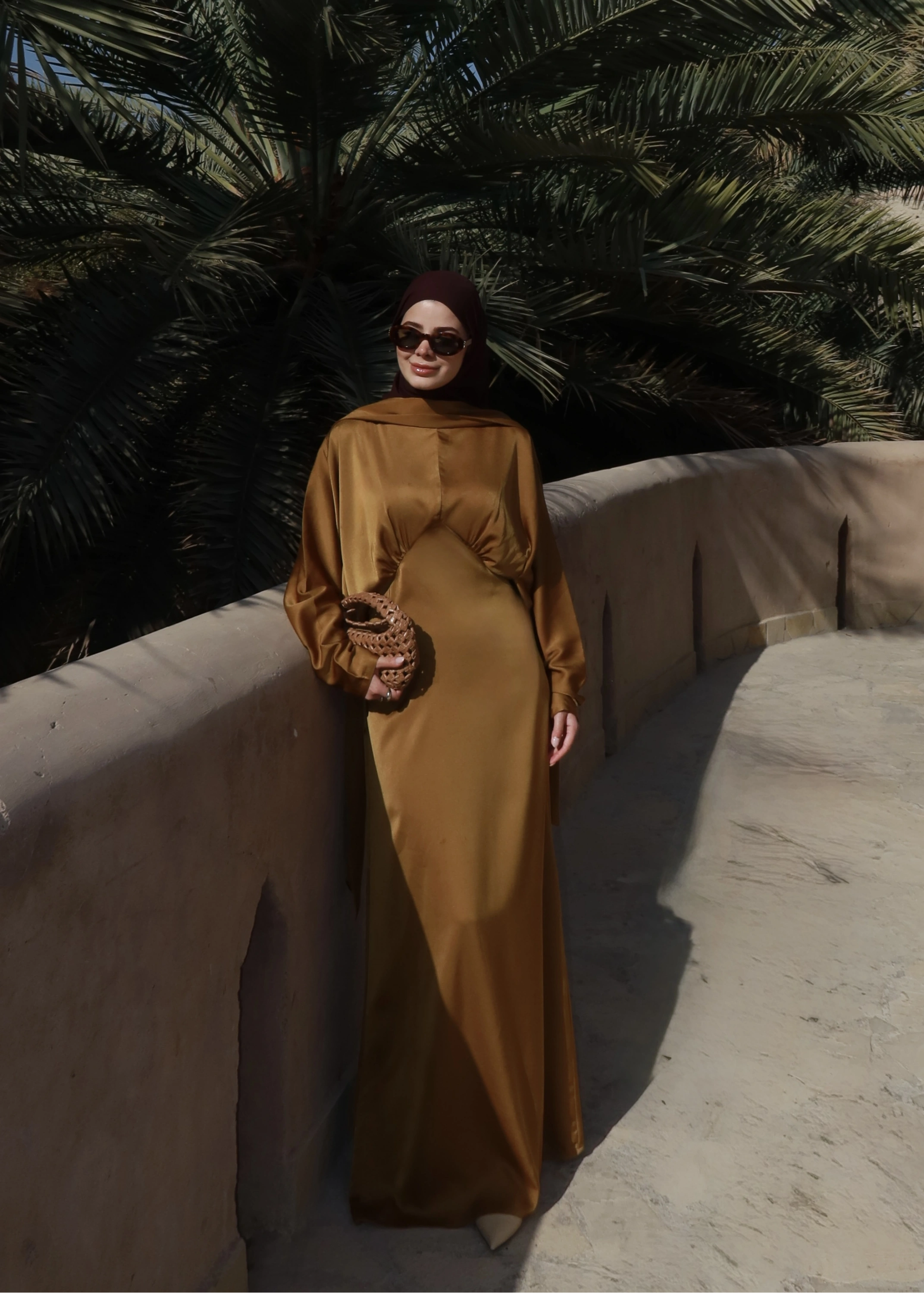 BELDETAY SATEN ELBİSE SU YOLU