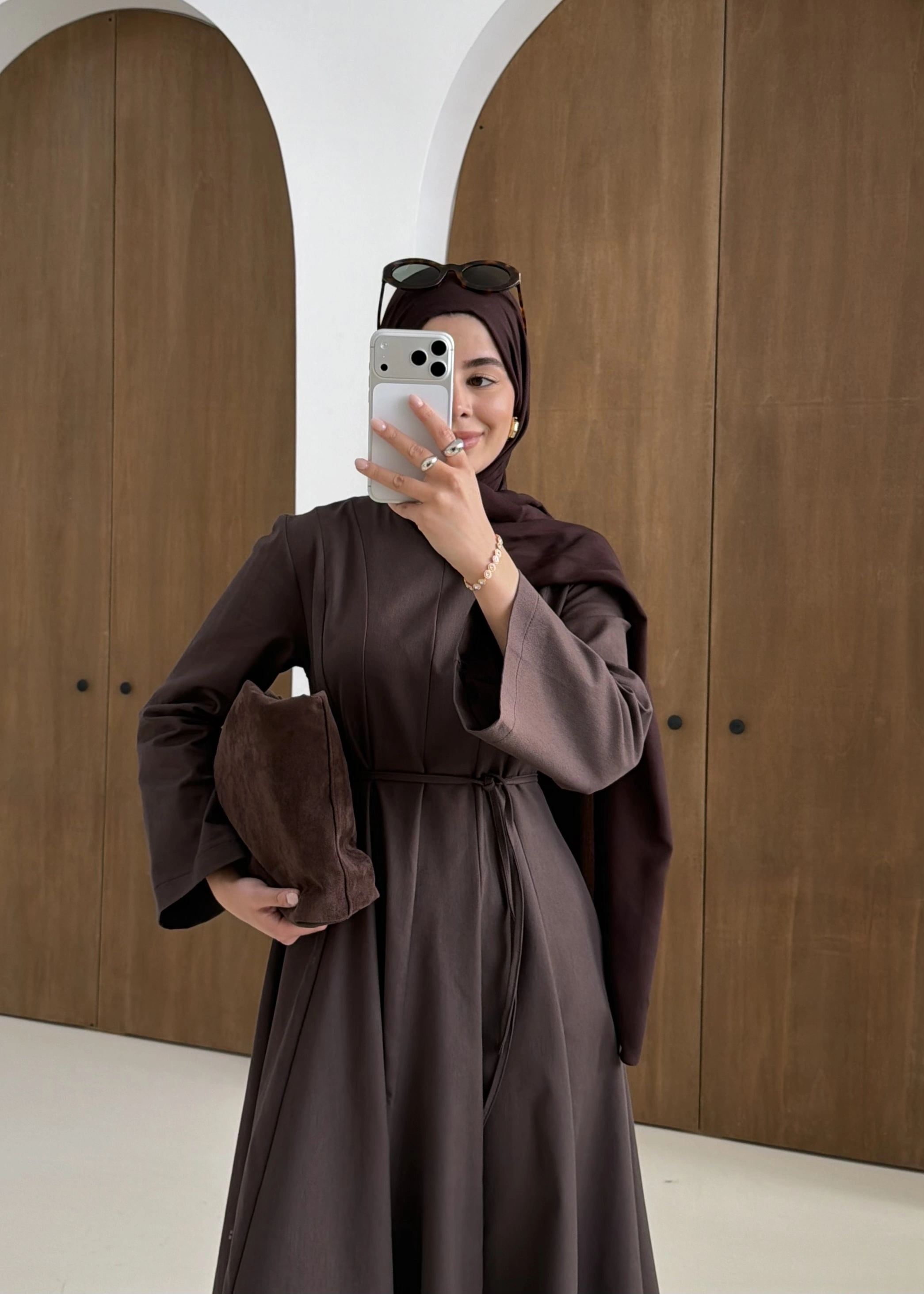 5011 COOL ELBİSE KAHVE