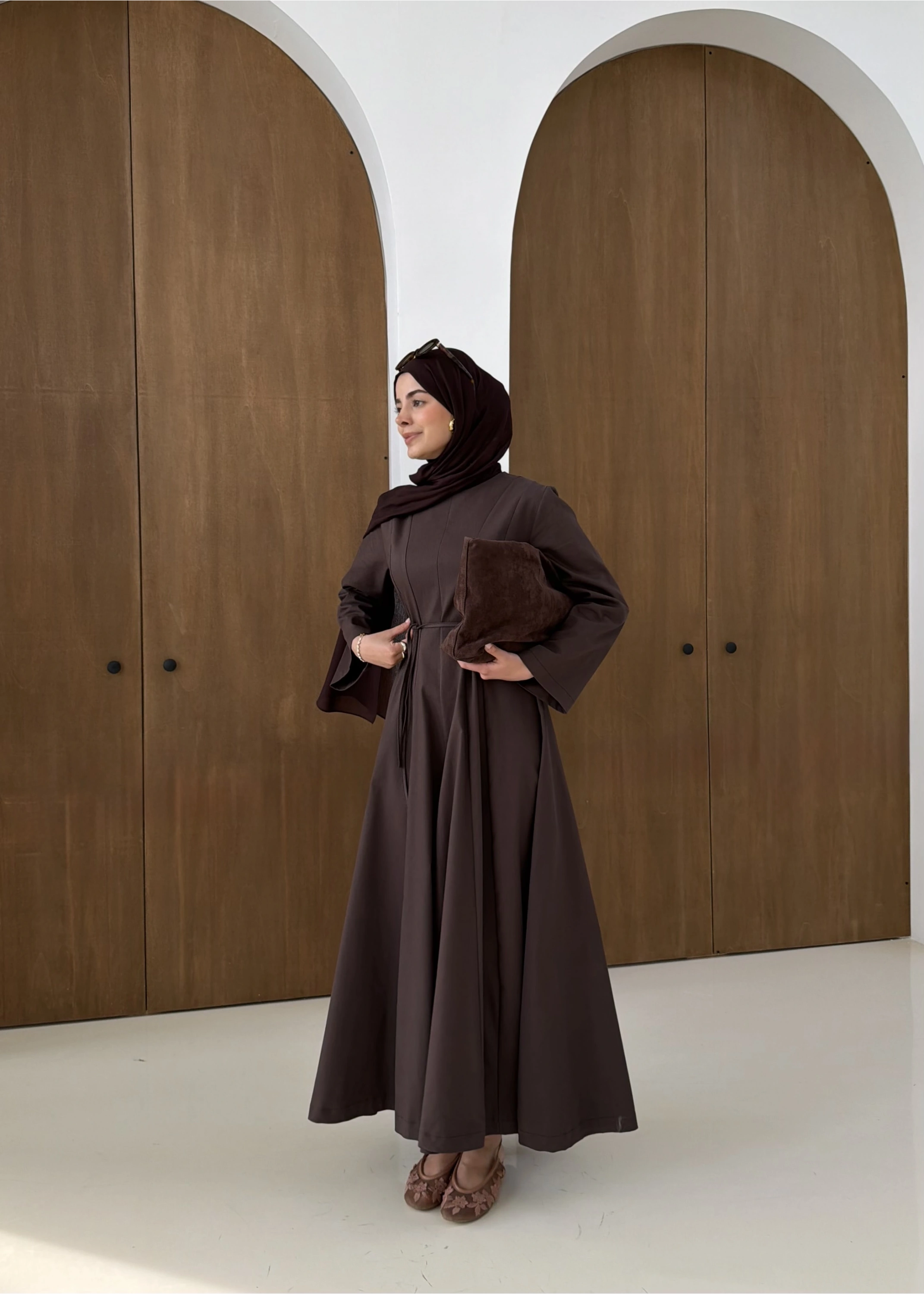 5011 COOL ELBİSE KAHVE