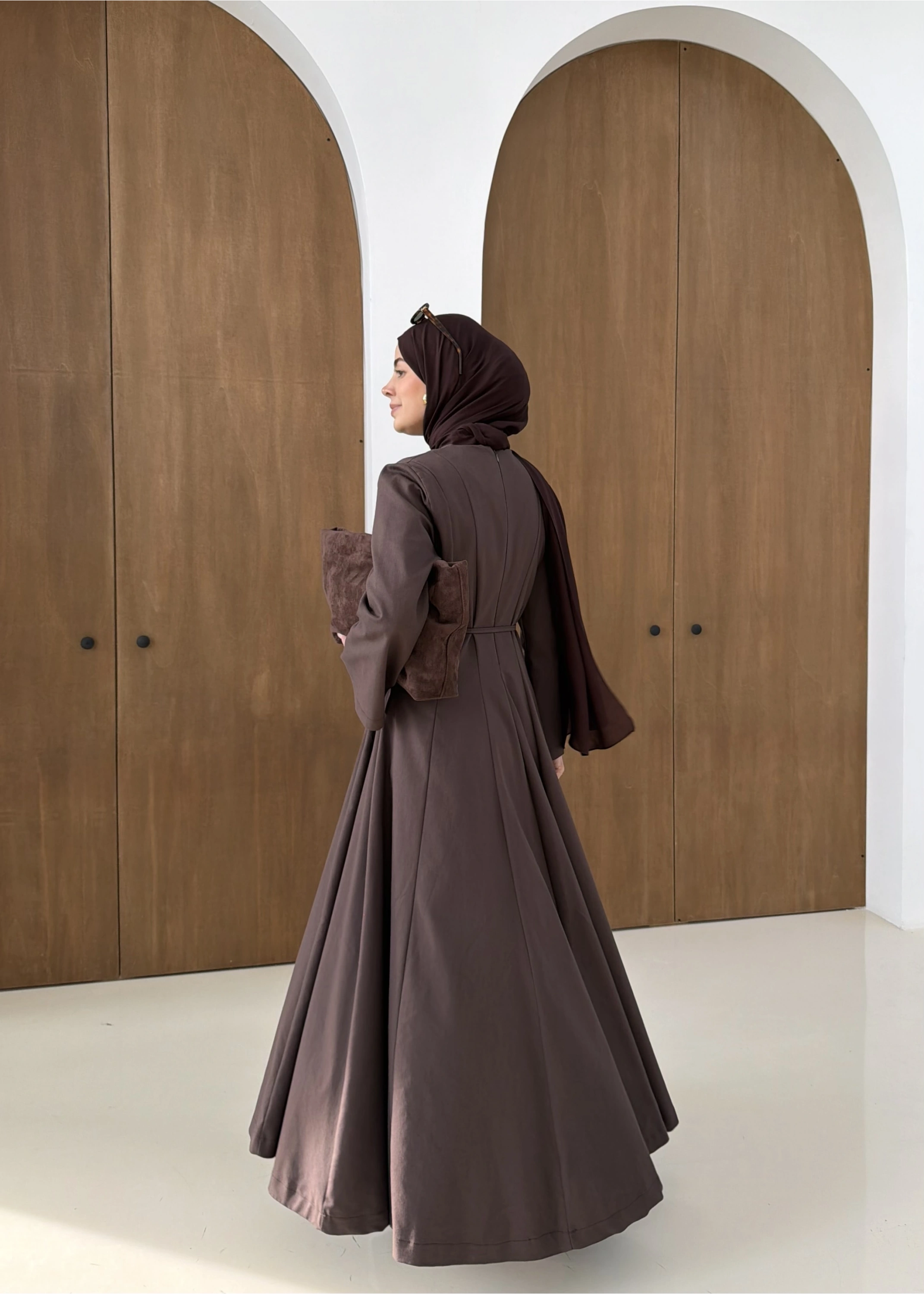 5011 COOL ELBİSE KAHVE