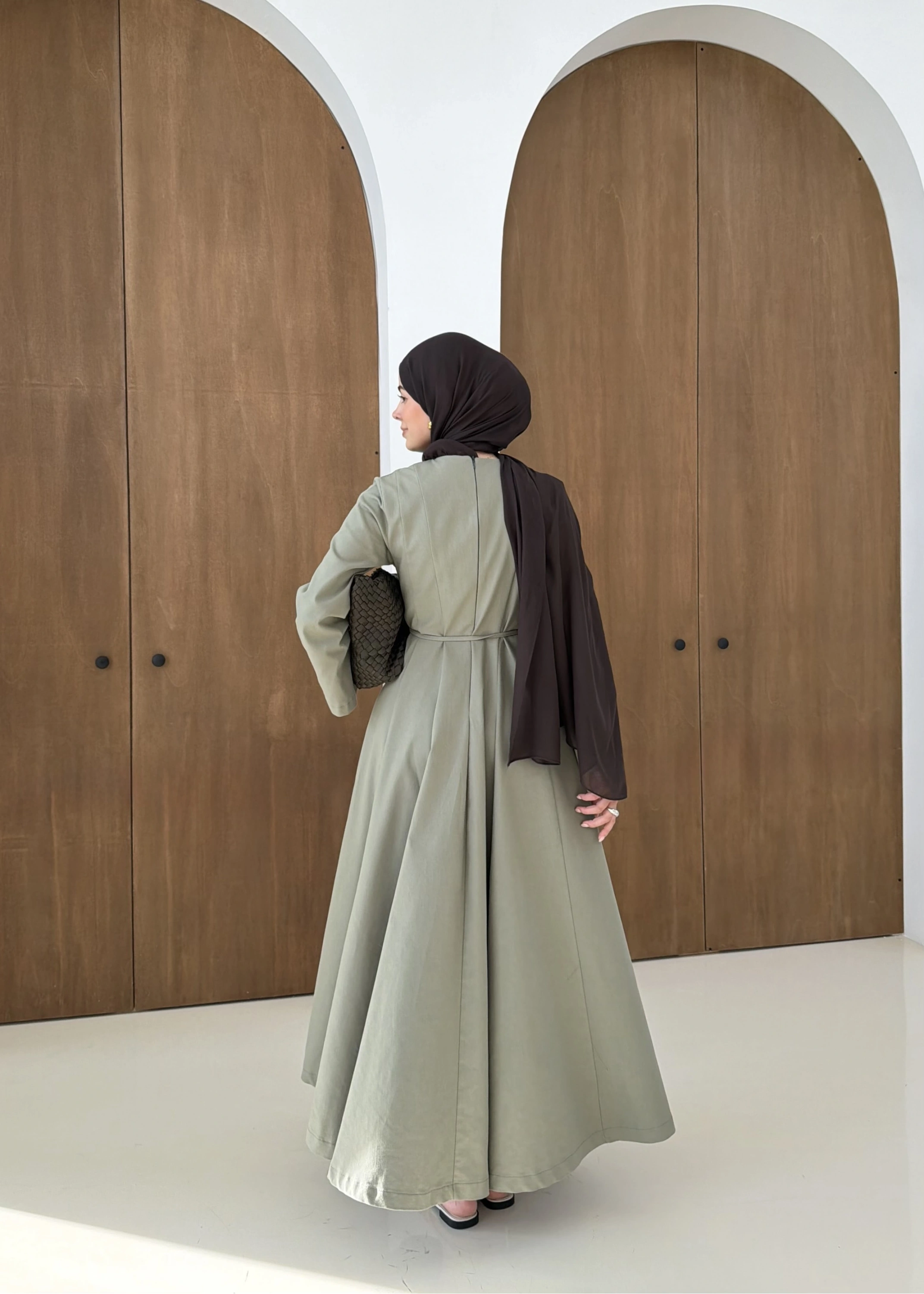 5011 COOL ELBİSE MİNT YEŞİL