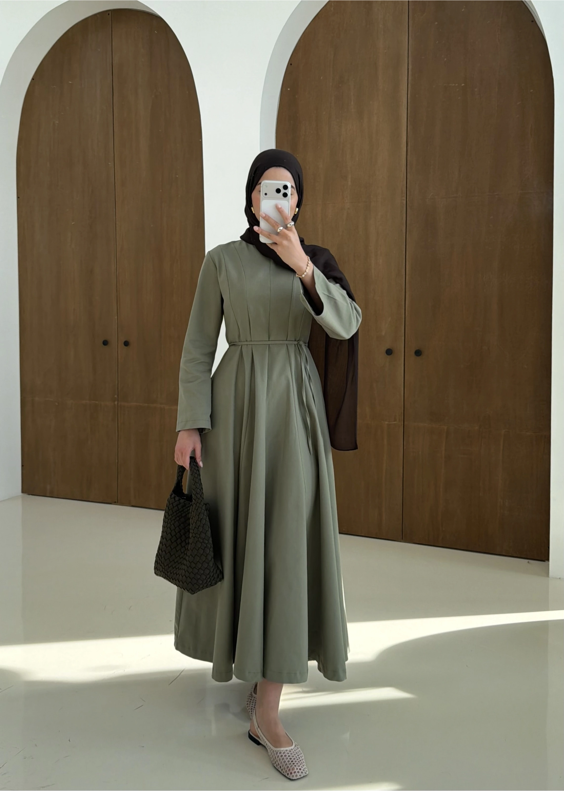 5011 COOL ELBİSE MİNT YEŞİL