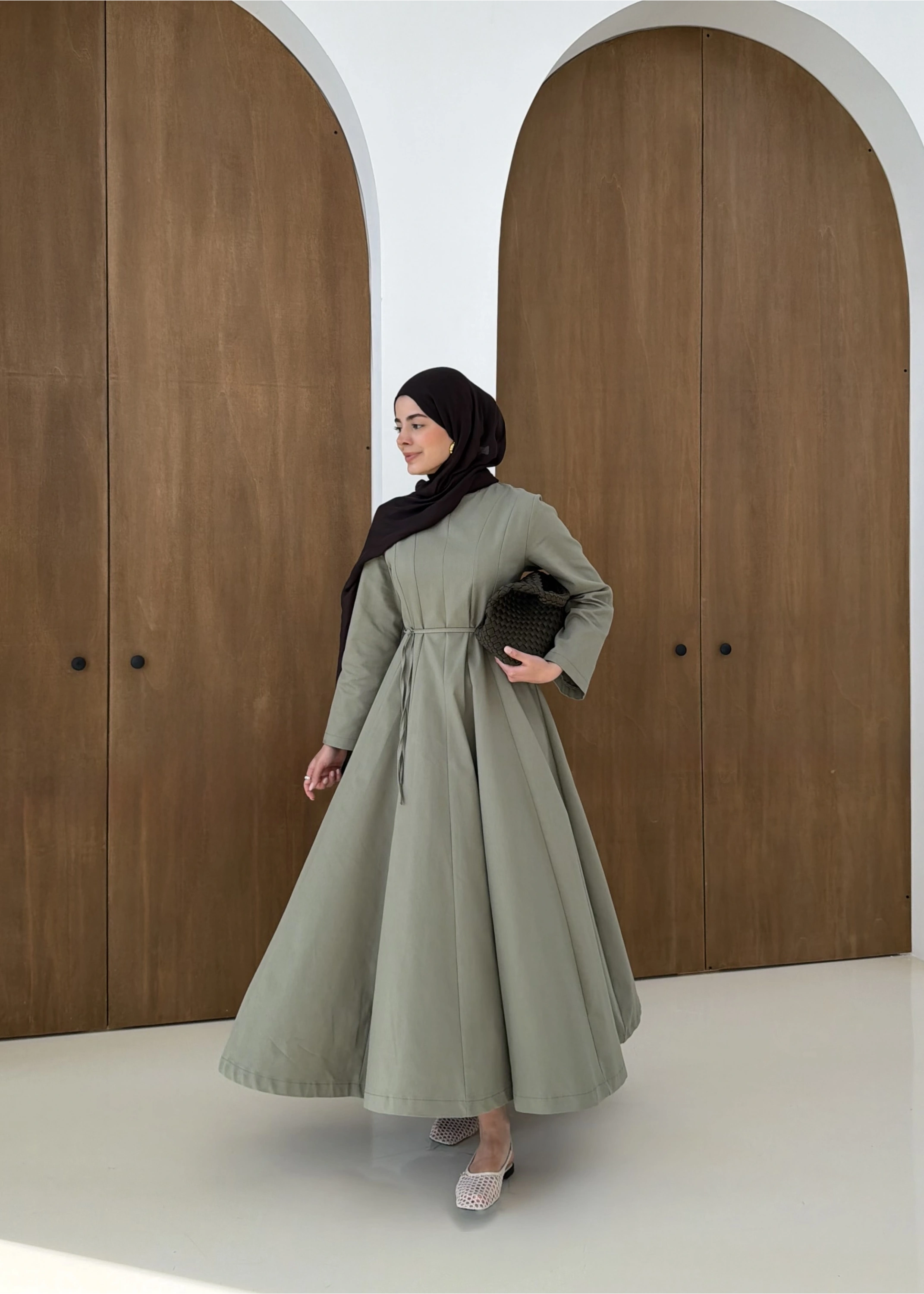 5011 COOL ELBİSE MİNT YEŞİL