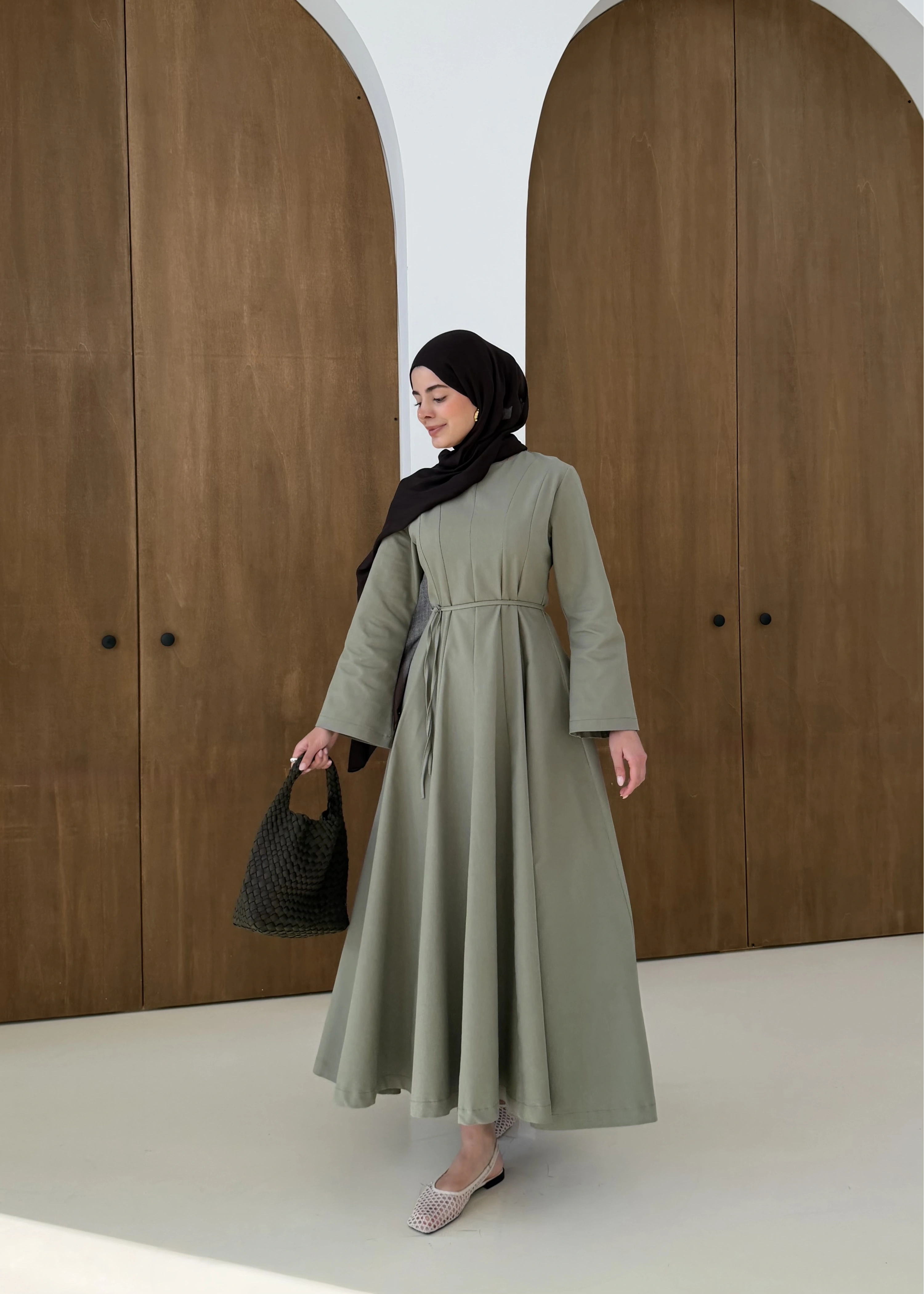 5011 COOL ELBİSE MİNT YEŞİL