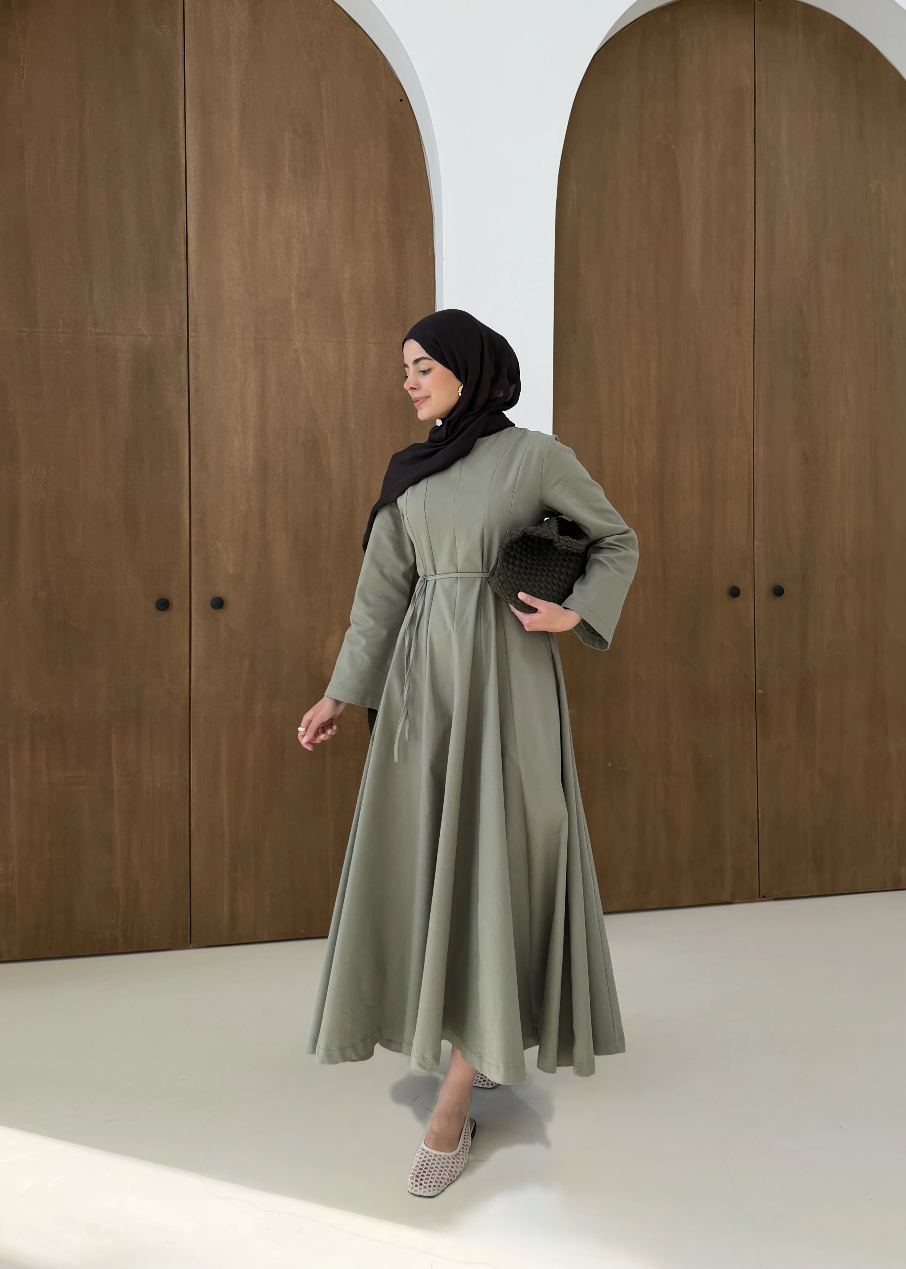 5011 COOL ELBİSE MİNT YEŞİL