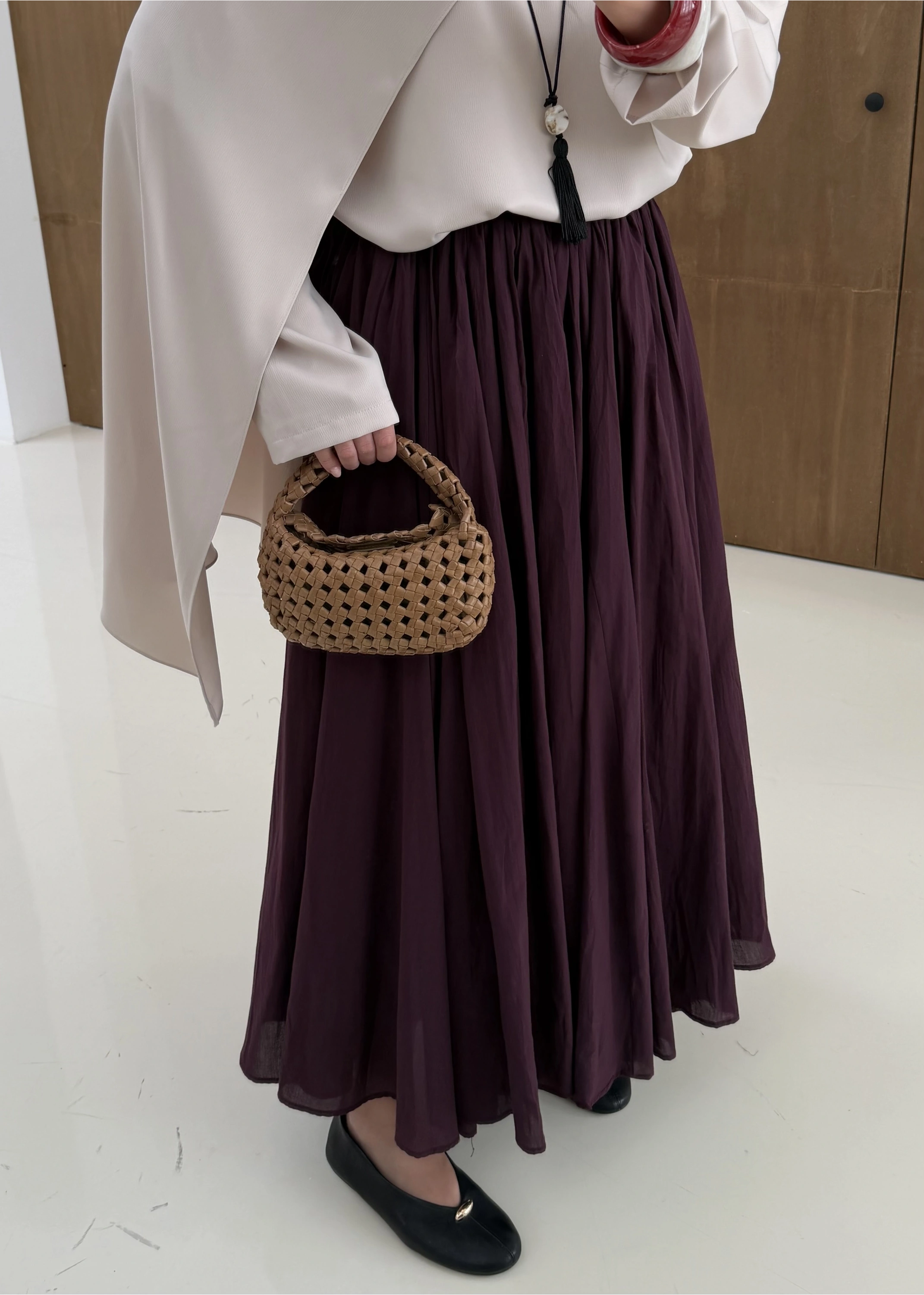 3002 SIK PİLE ASTARLI PAMUK VUAL ETEK mürdüm