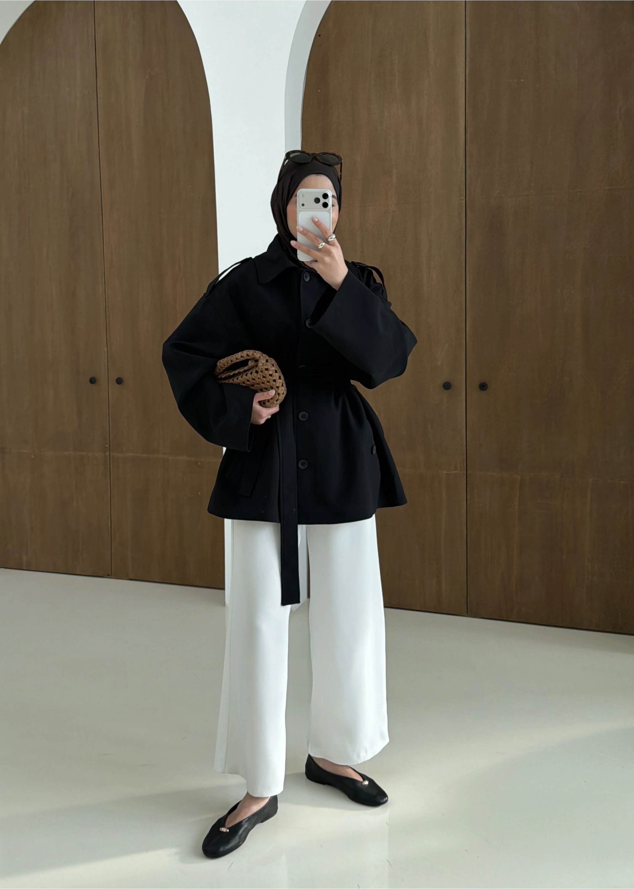 7651 MERİ TRENÇ SİYAH