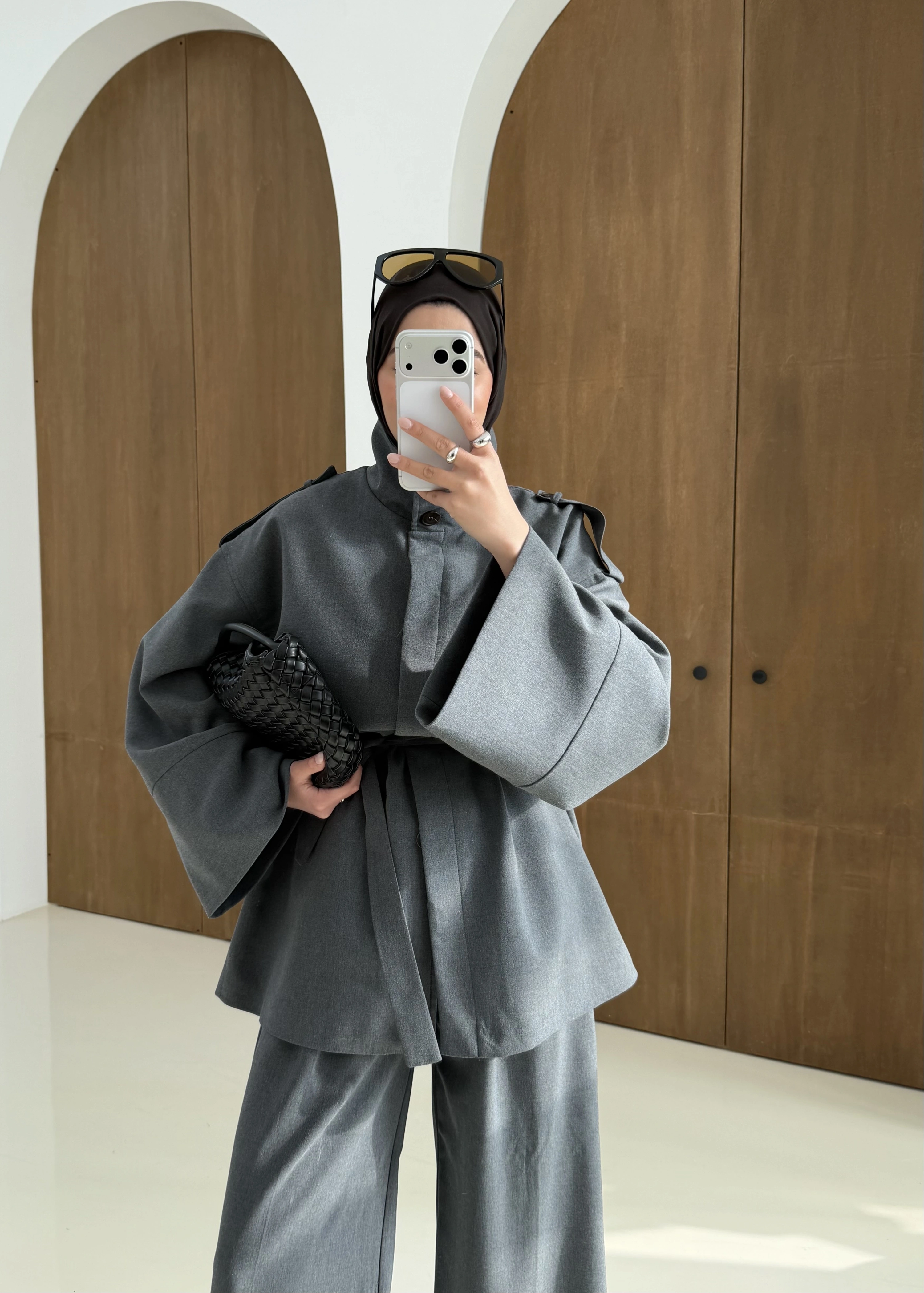 6006 DİK YAKA POLİVİSKON TAKIM ANTRASİT