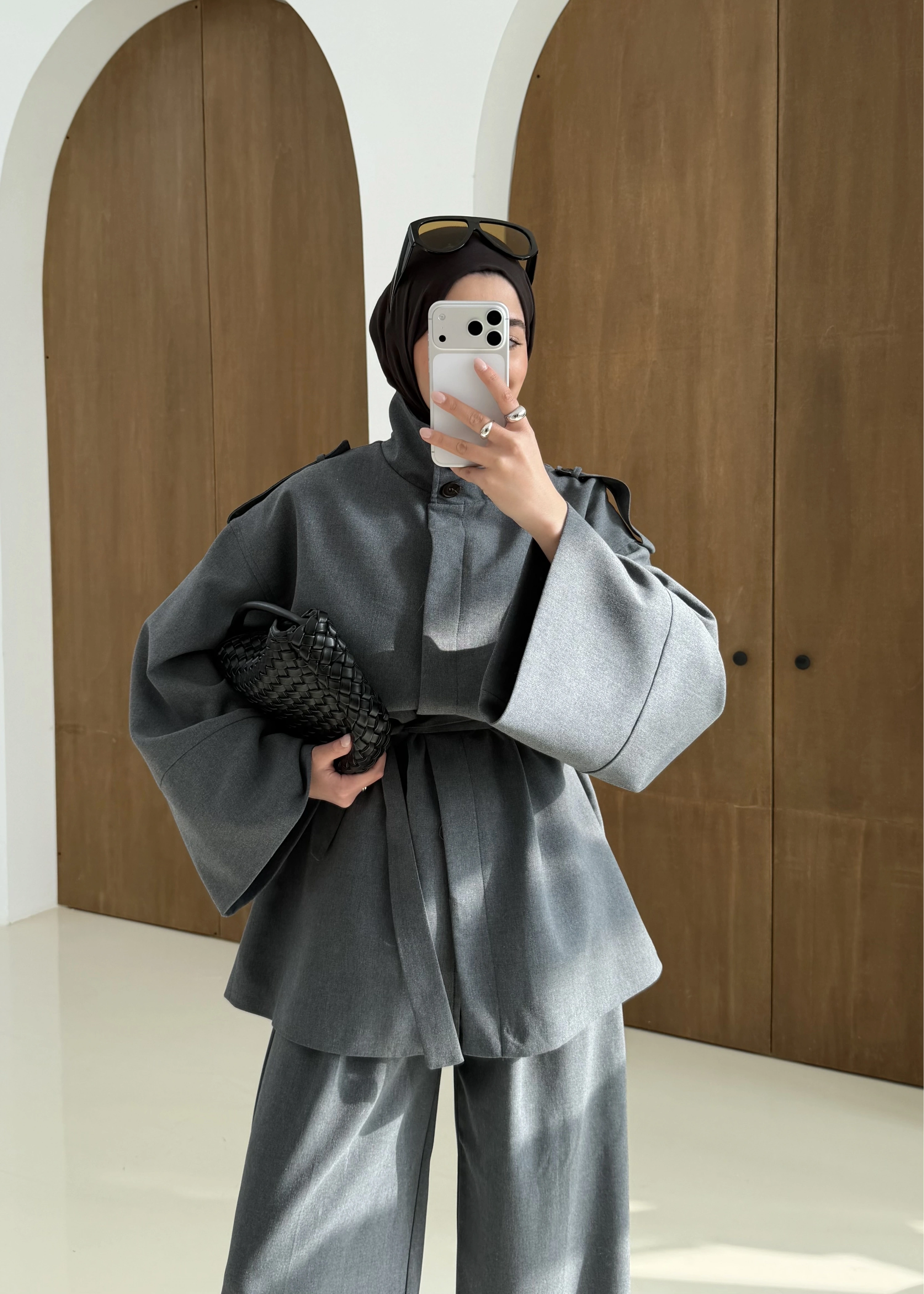 6006 DİK YAKA POLİVİSKON TAKIM ANTRASİT