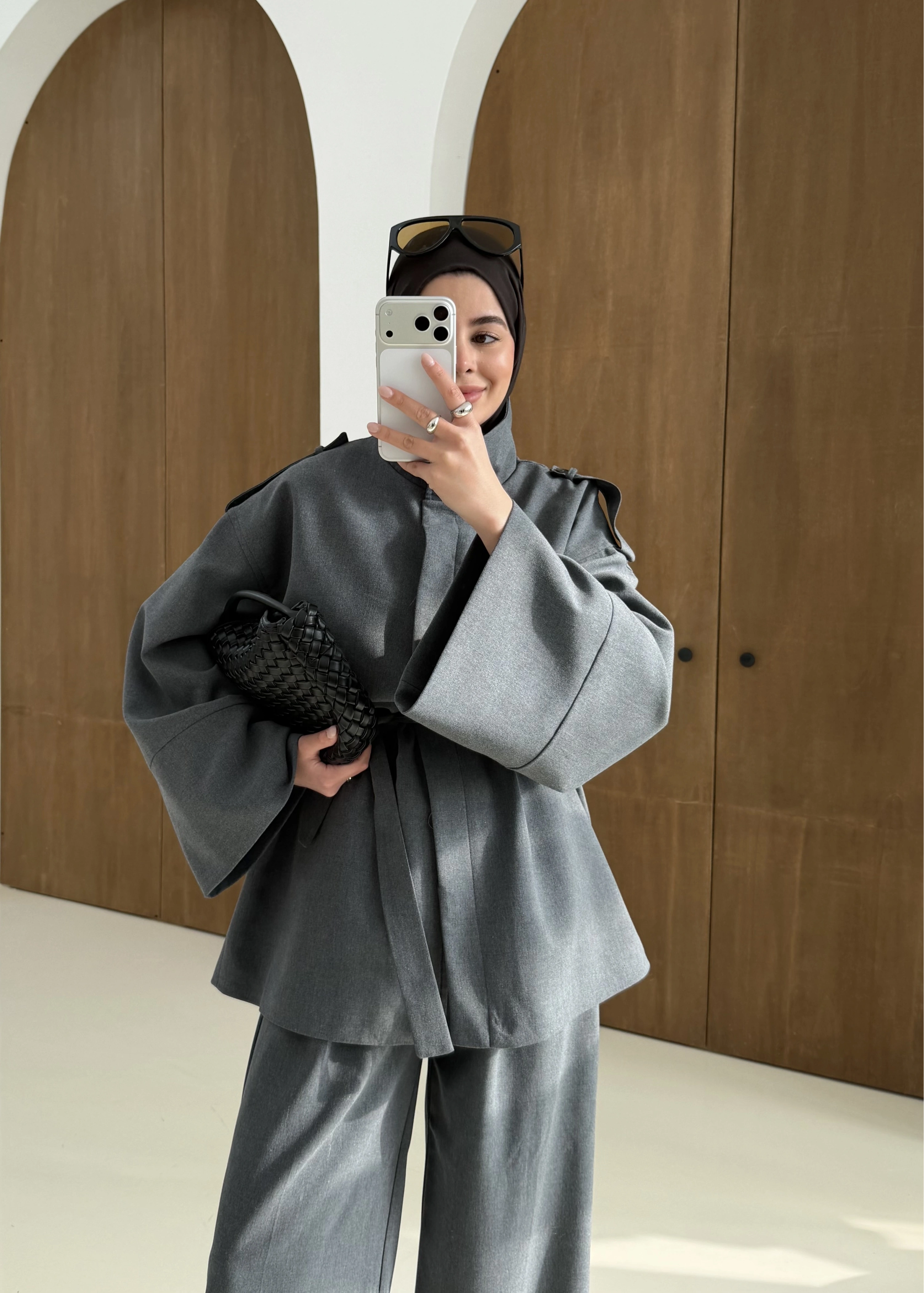 6006 DİK YAKA POLİVİSKON TAKIM ANTRASİT