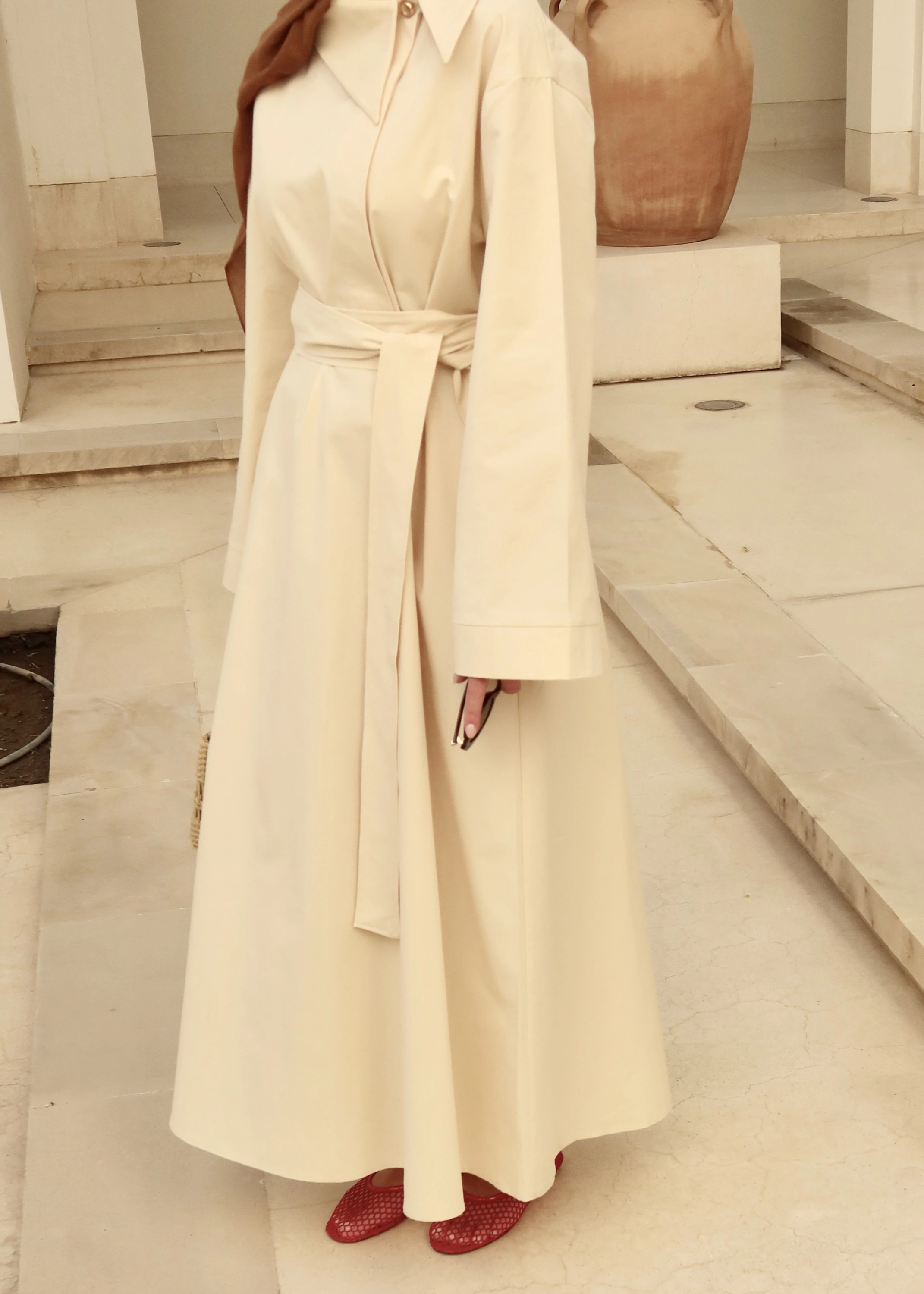 2355CHEDİ MODEL ELBİSE VANİLYA