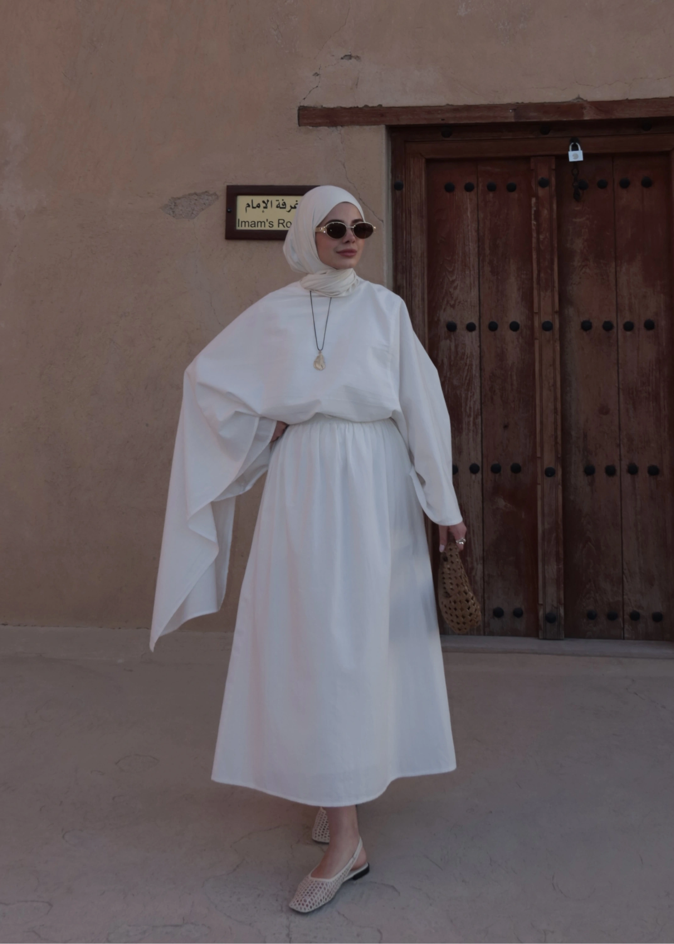 8999 ŞAL YAKA ETEKLİ KETEN TAKIM beyaz