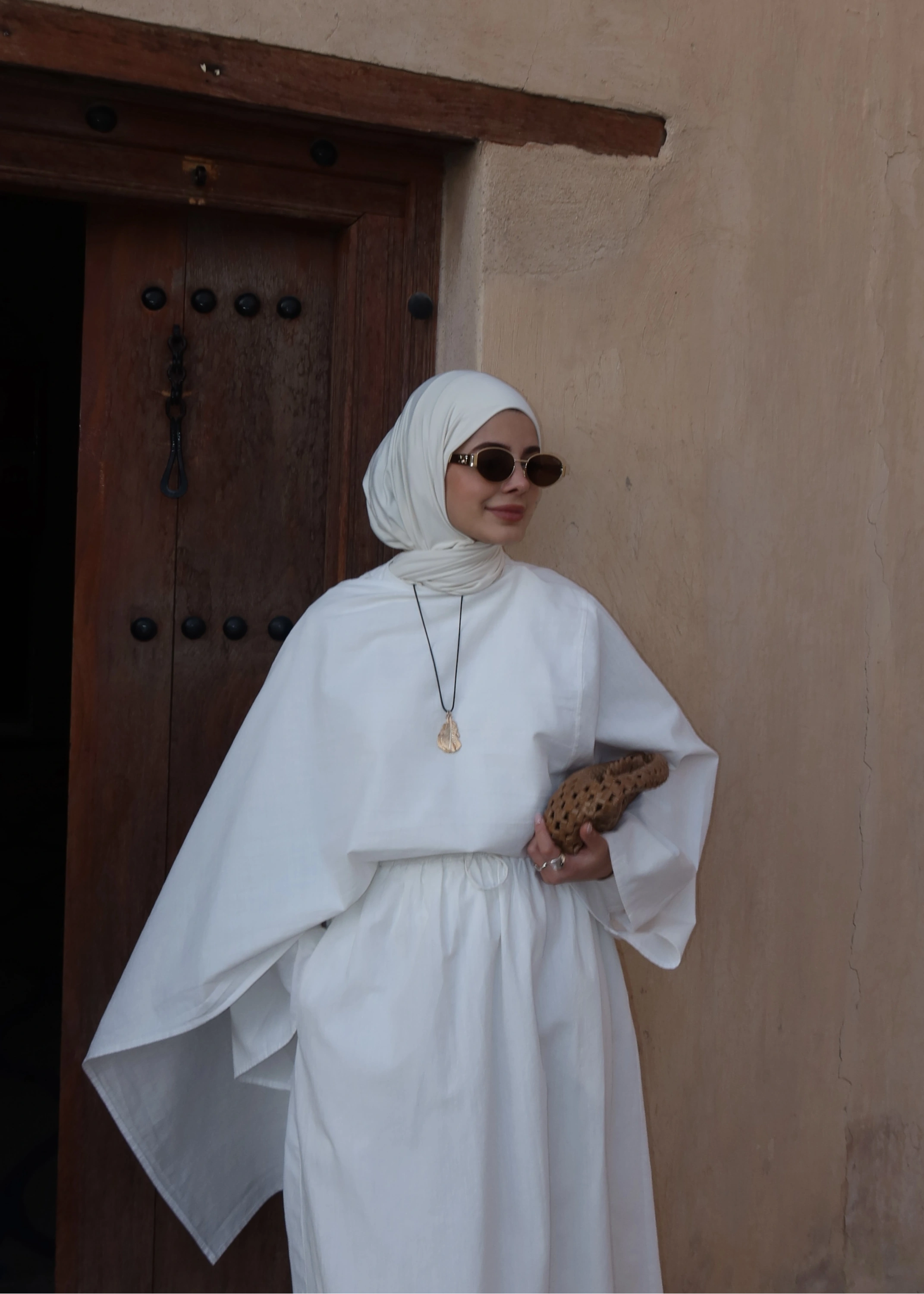 8999 ŞAL YAKA ETEKLİ KETEN TAKIM beyaz