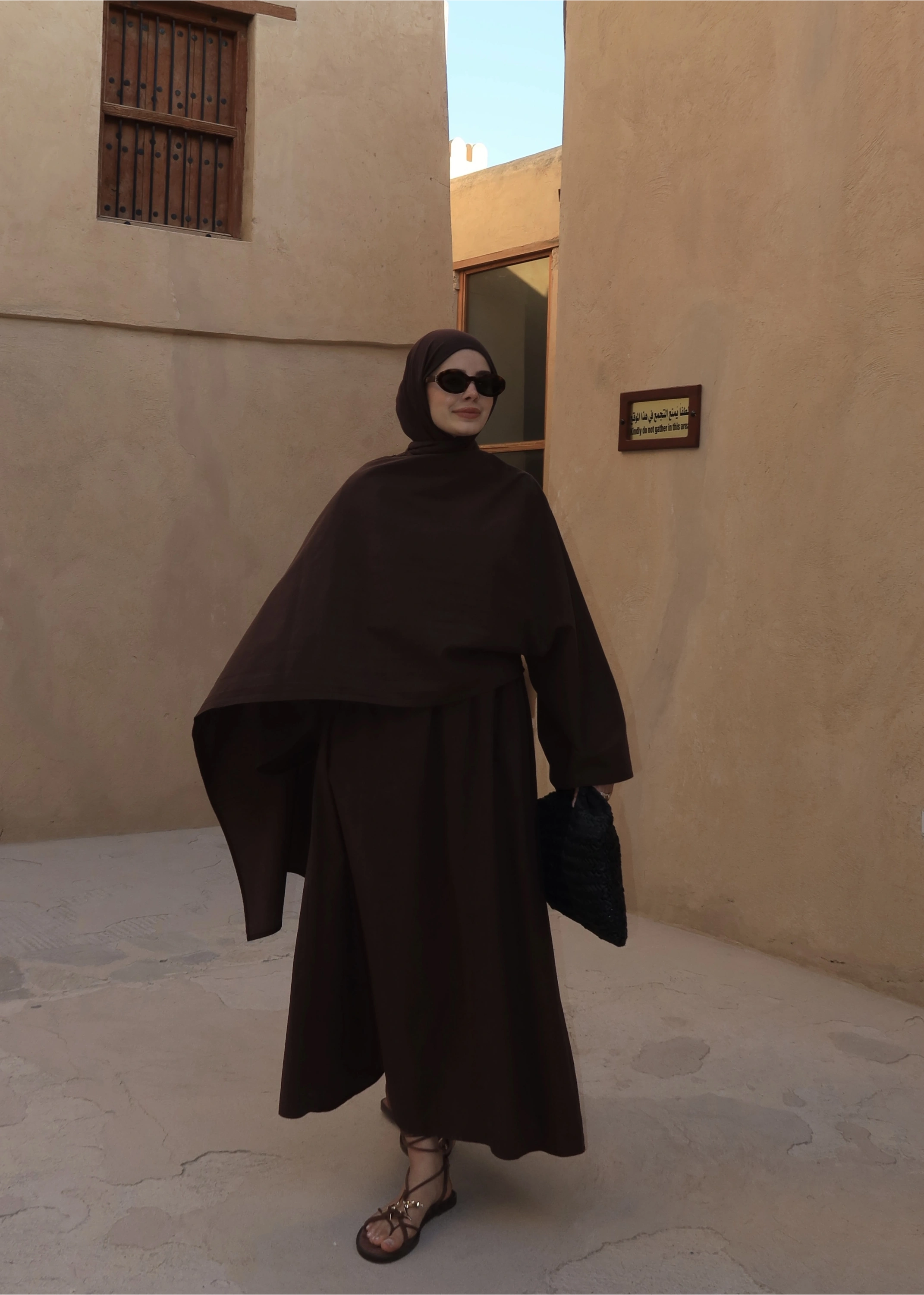 8999 ŞAL YAKA ETEKLİ KETEN TAKIM kahve