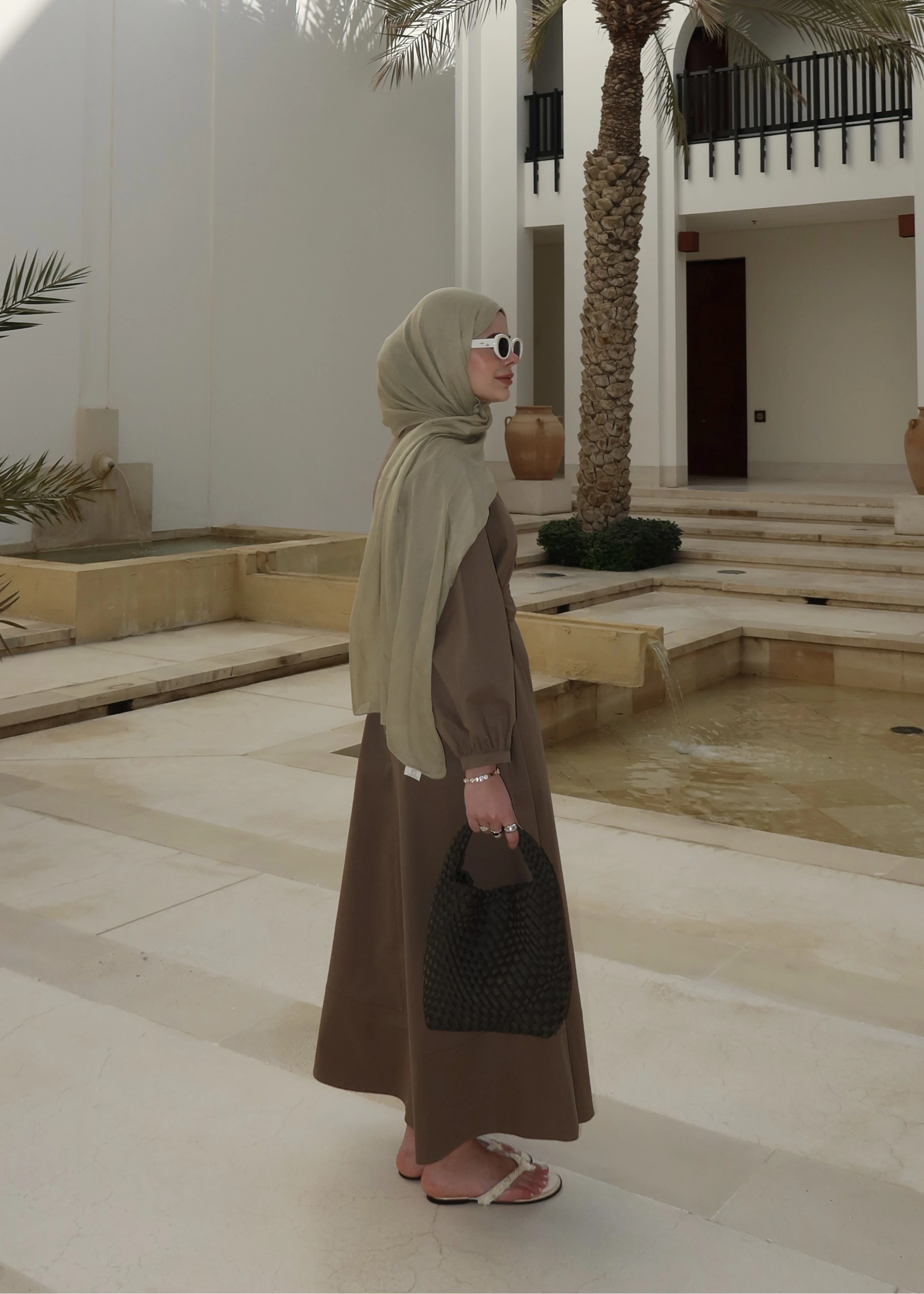 2349 MUSCAT DÜĞMELİ ELBİSE haki