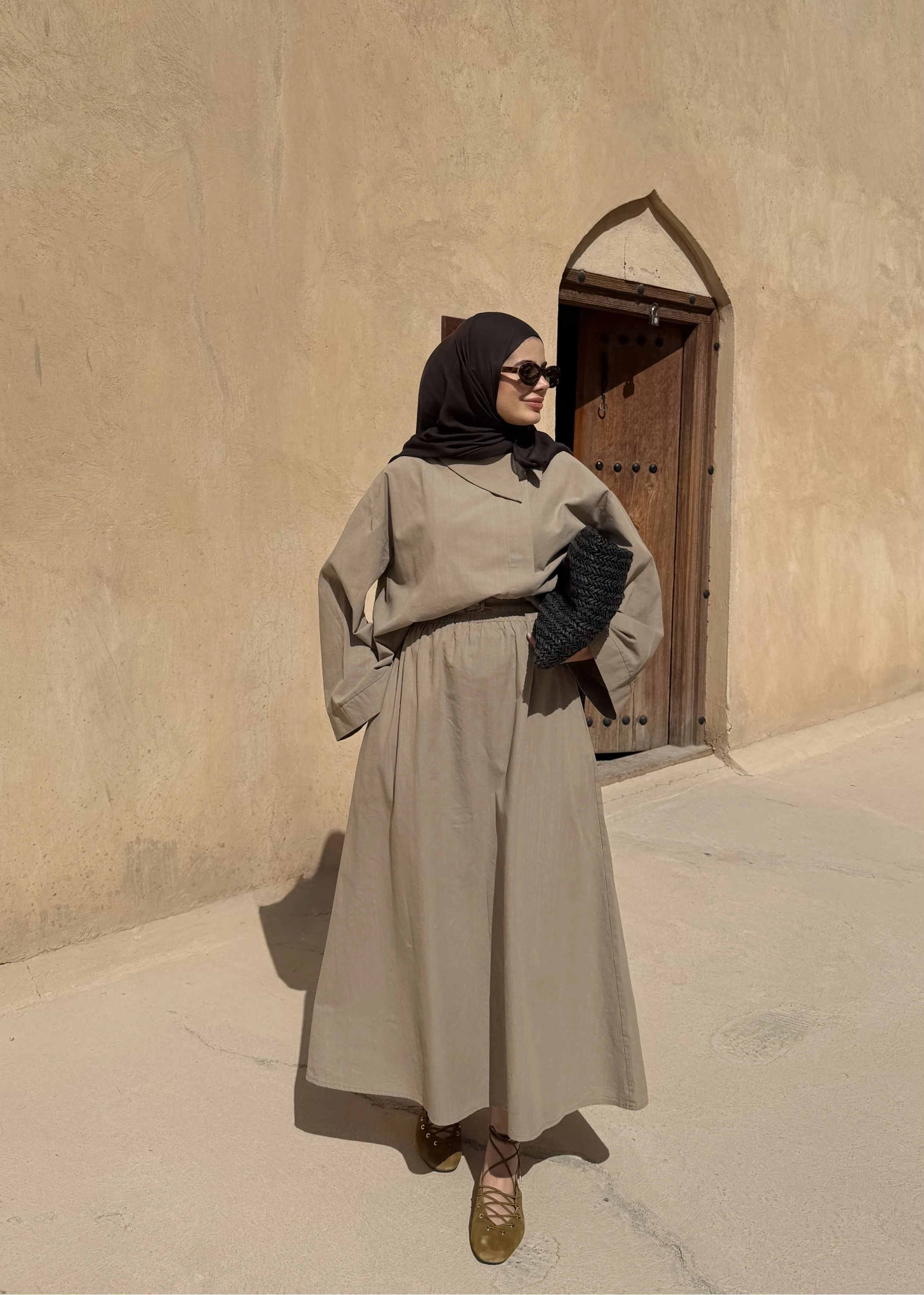 9001 TEK DÜĞME KETEN TAKIM vizon