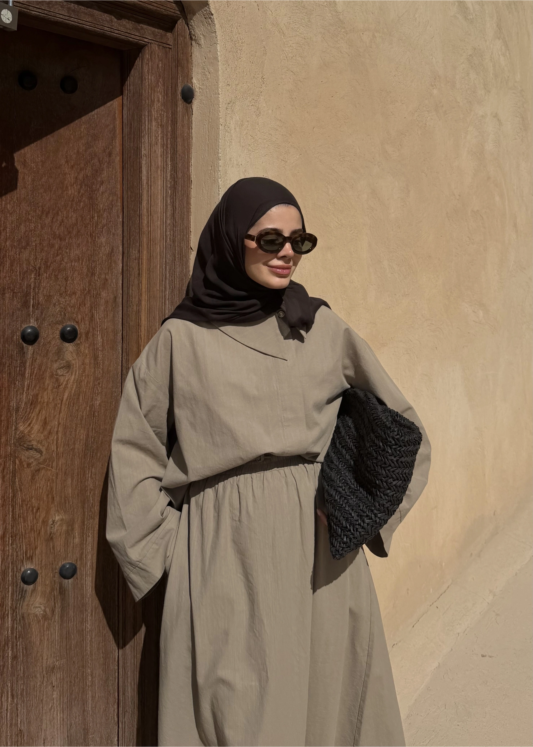 9001 TEK DÜĞME KETEN TAKIM vizon