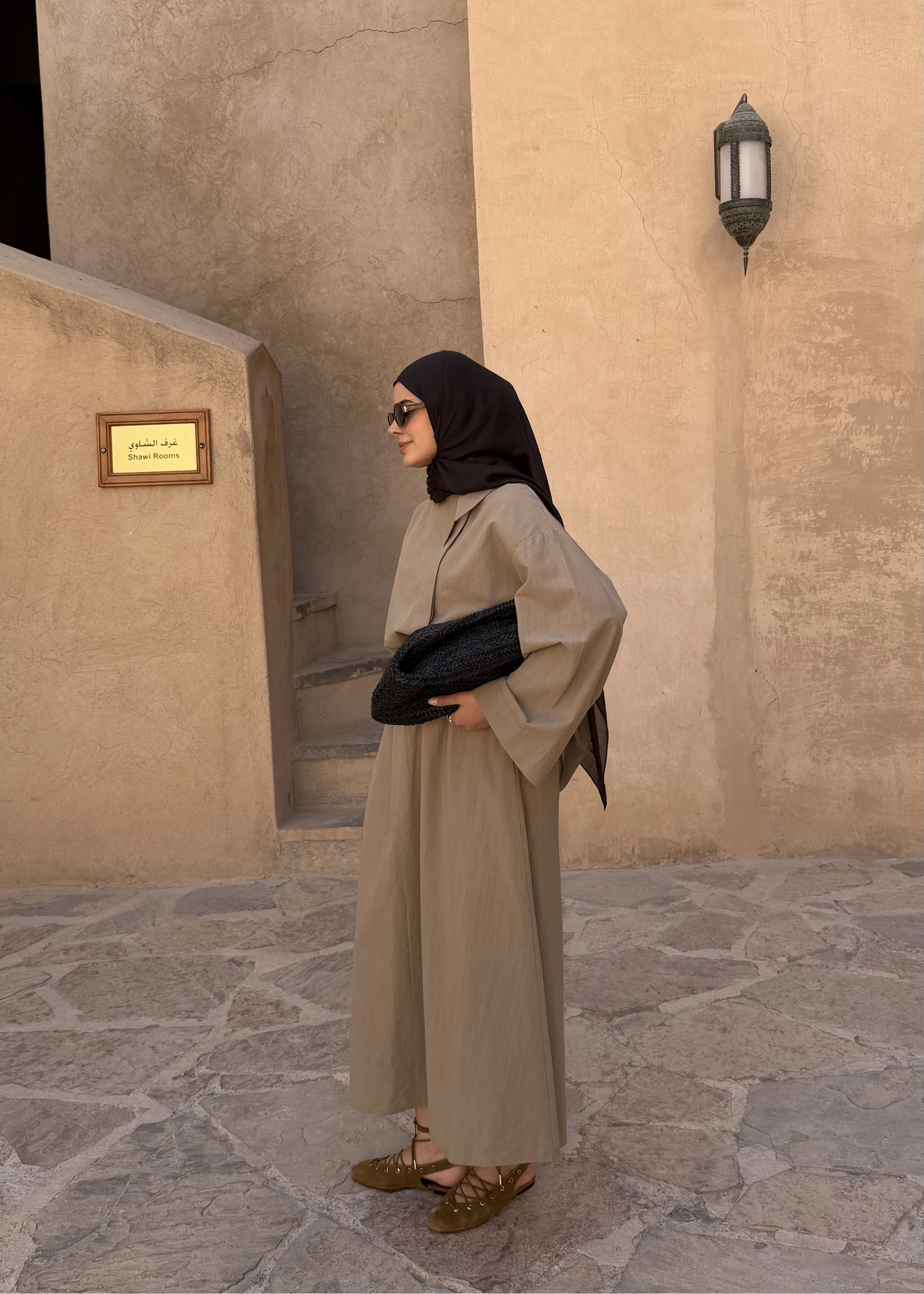 9001 TEK DÜĞME KETEN TAKIM vizon