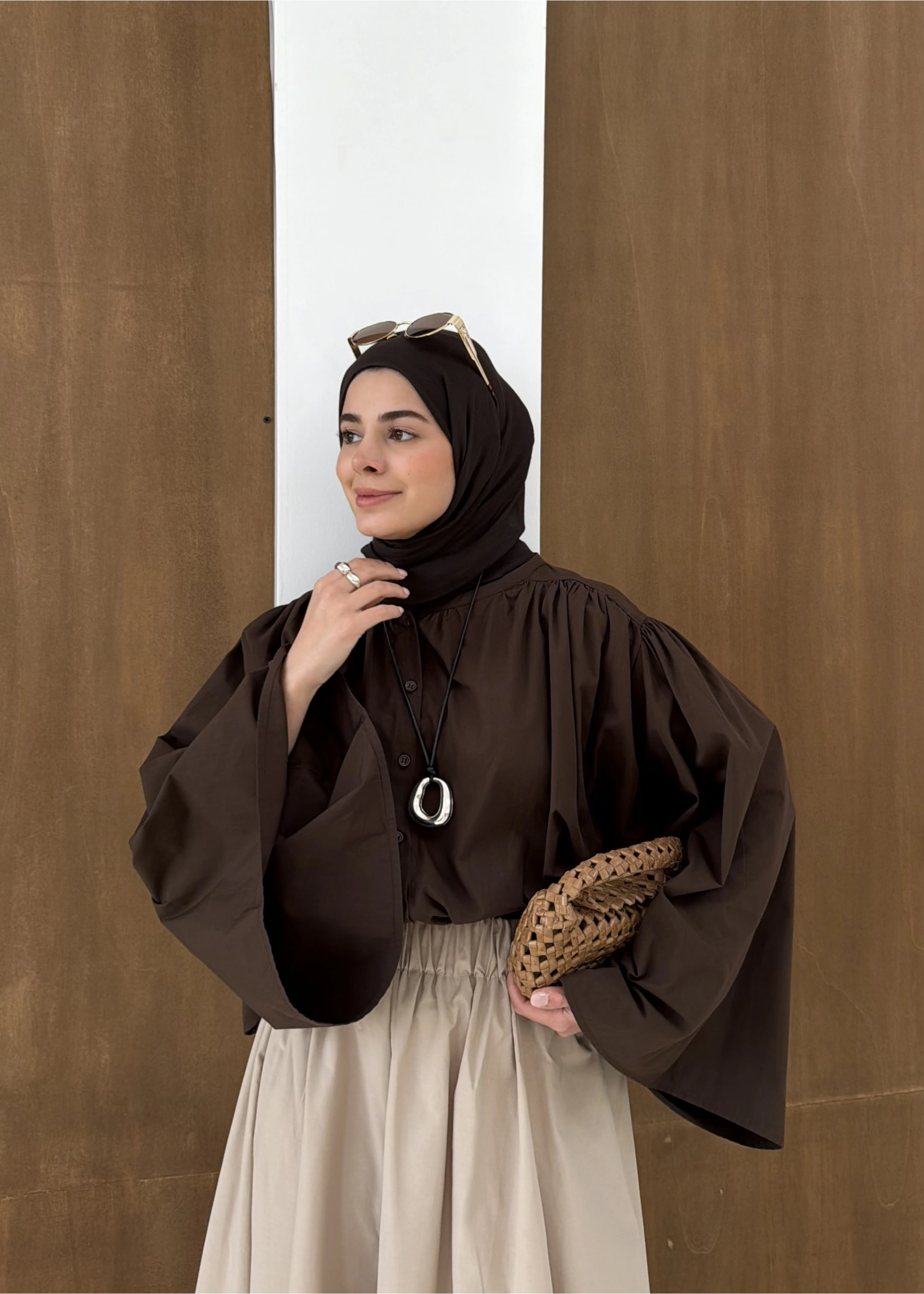 3018 ANGELS GÖMLEK KAHVE