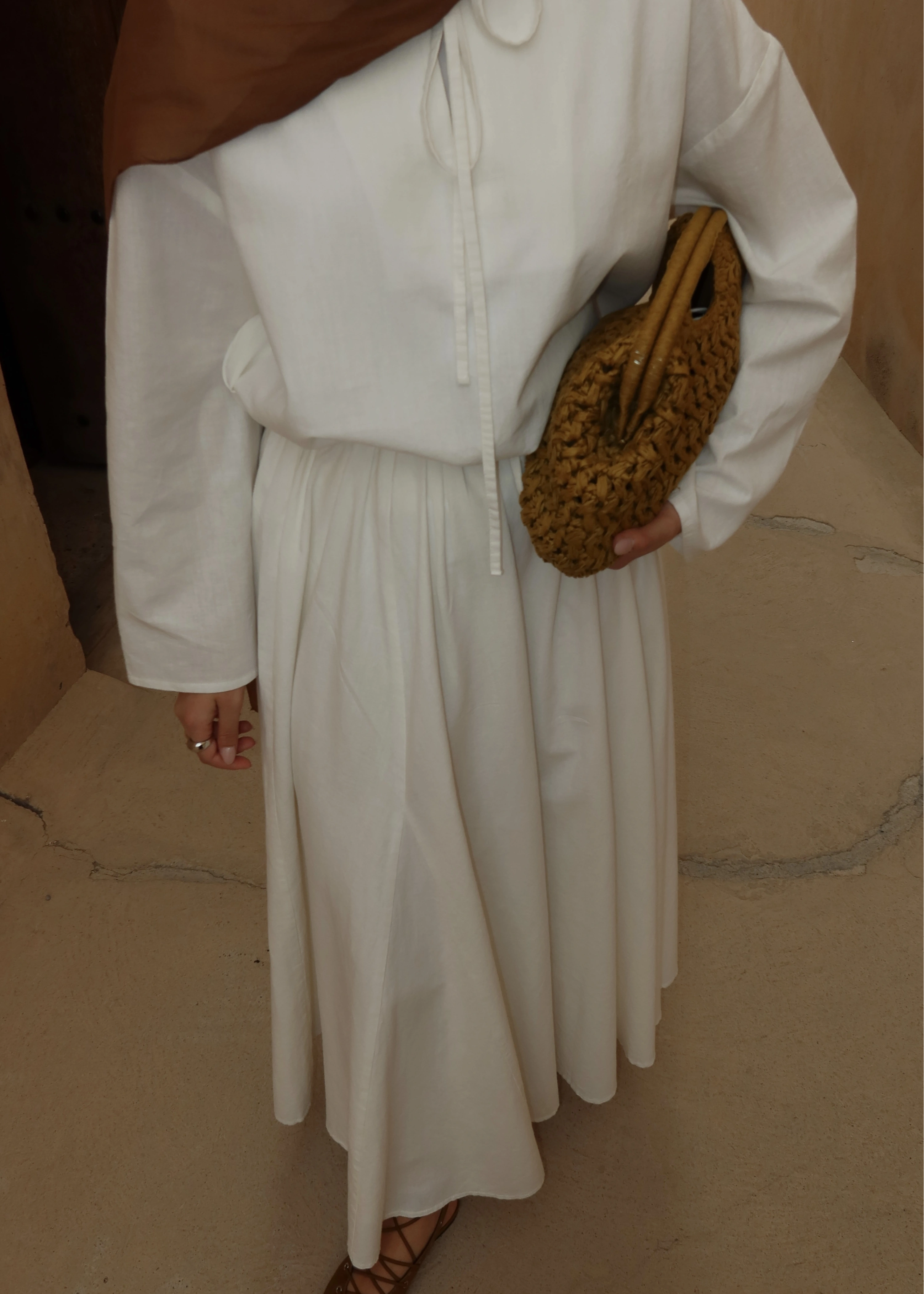 5480 BAĞLAMALI ETEKLİ TAKIM beyaz