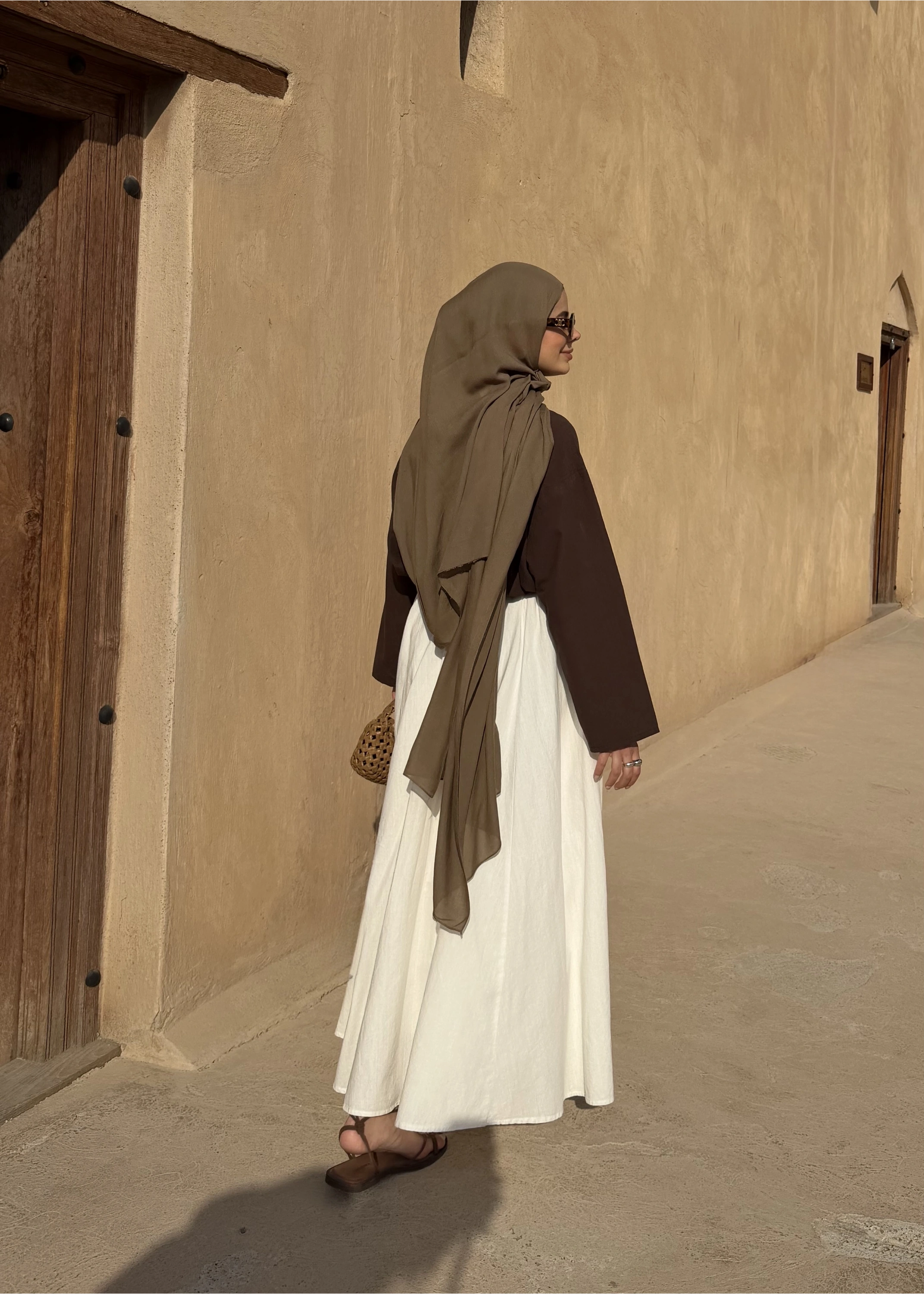 5480 KETEN BĞLM BLUZ kahve