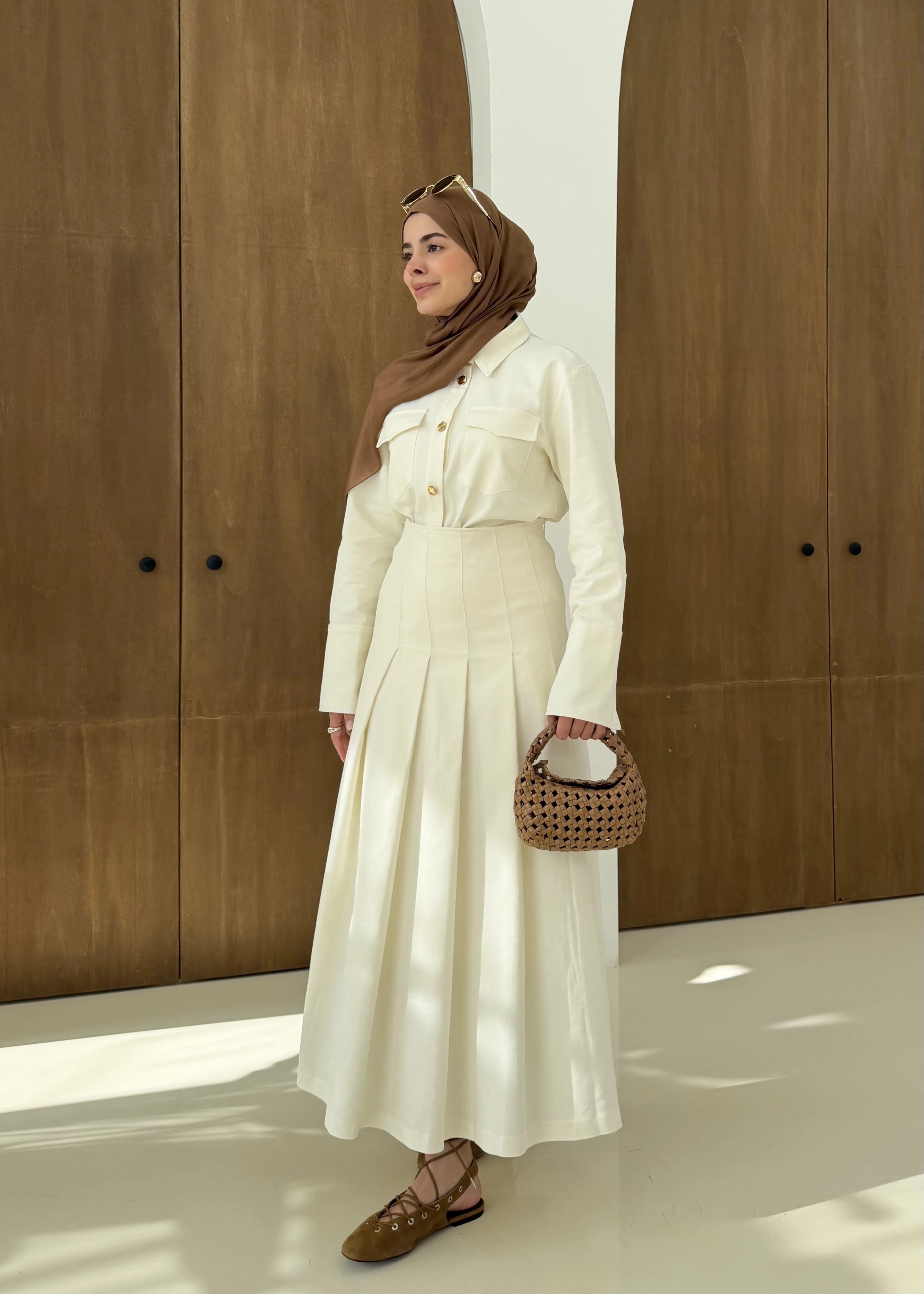 LİKRALI TAKIM PREMİUM EKRU