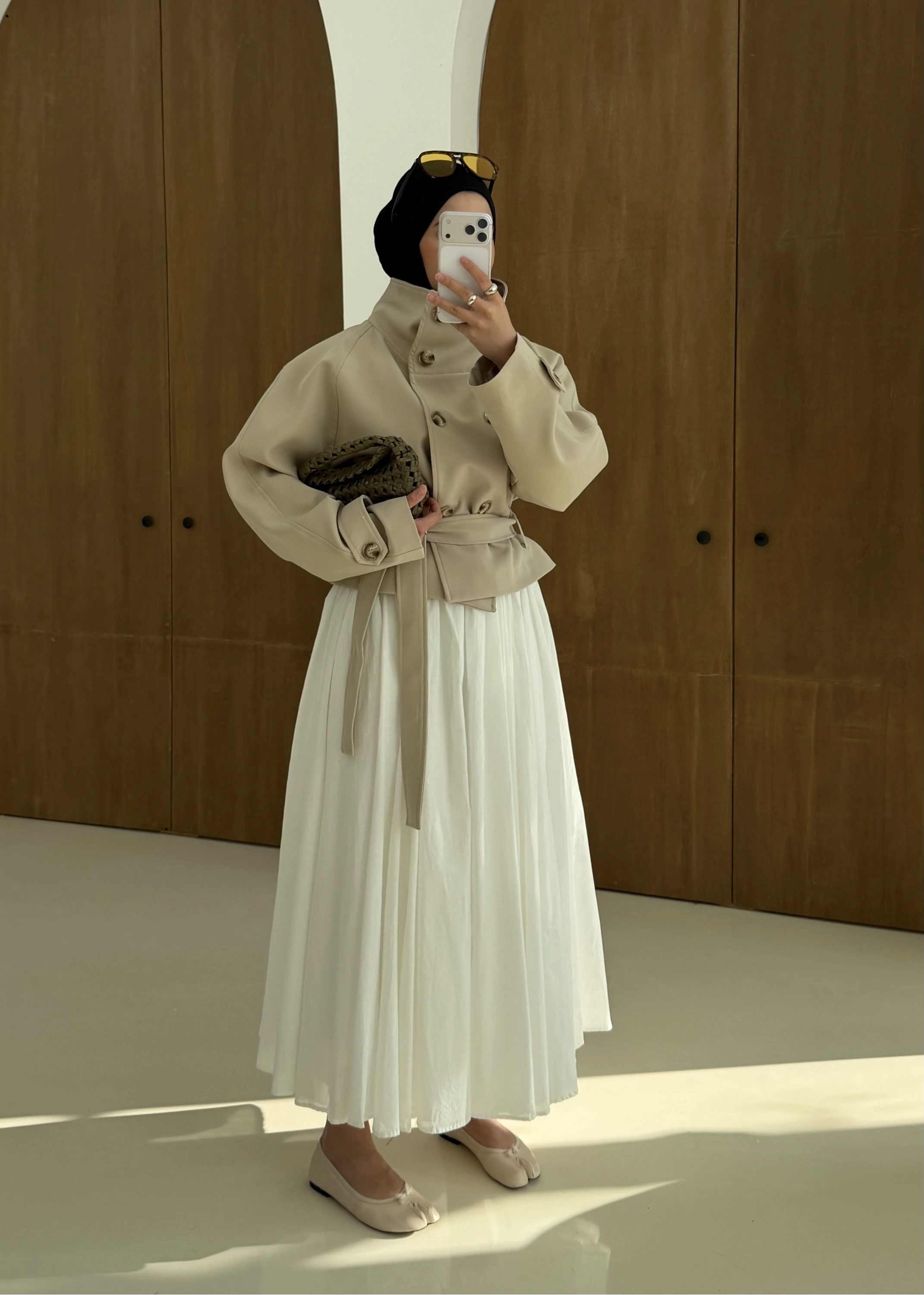 5013 HT DİK YAKA TRENÇ bej