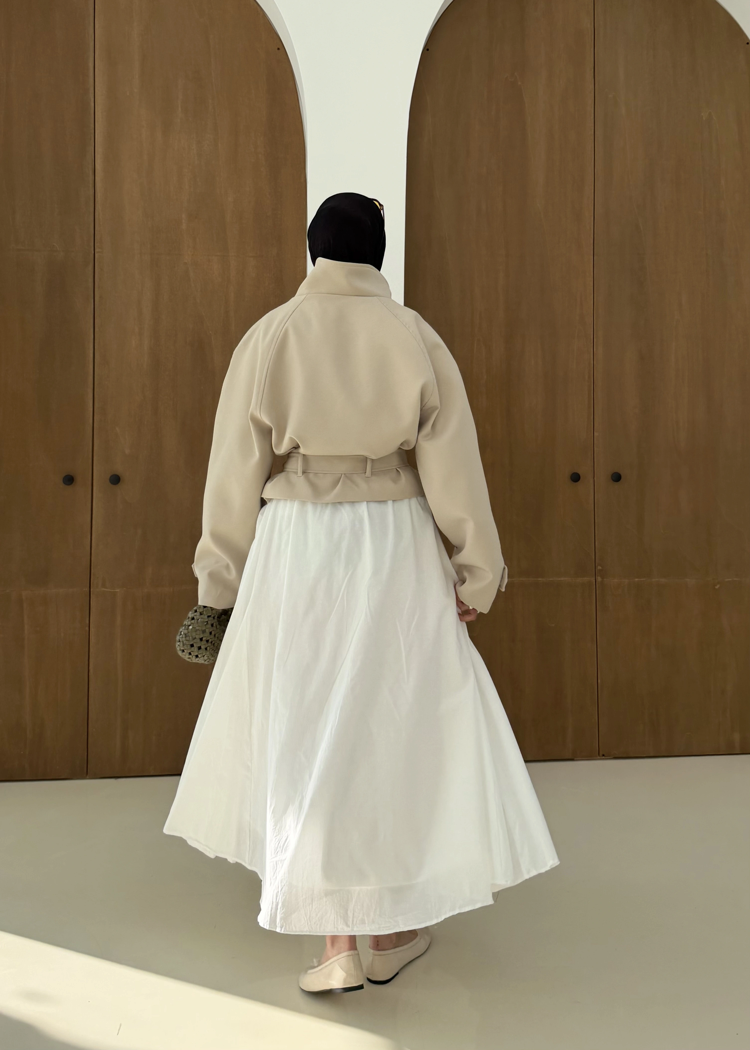 5013 HT DİK YAKA TRENÇ bej