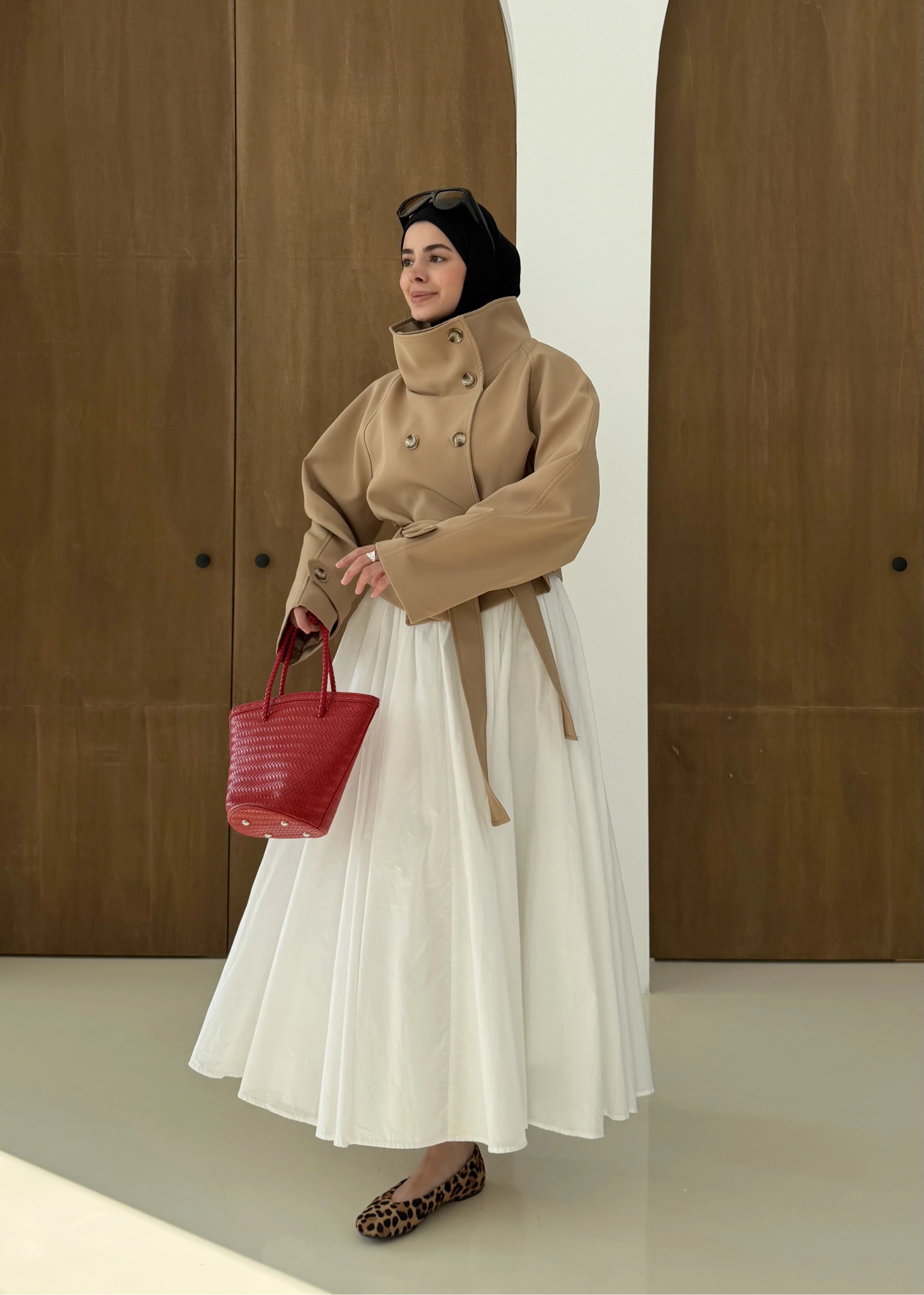 5013 HT DİK YAKA TRENÇ koyu bej