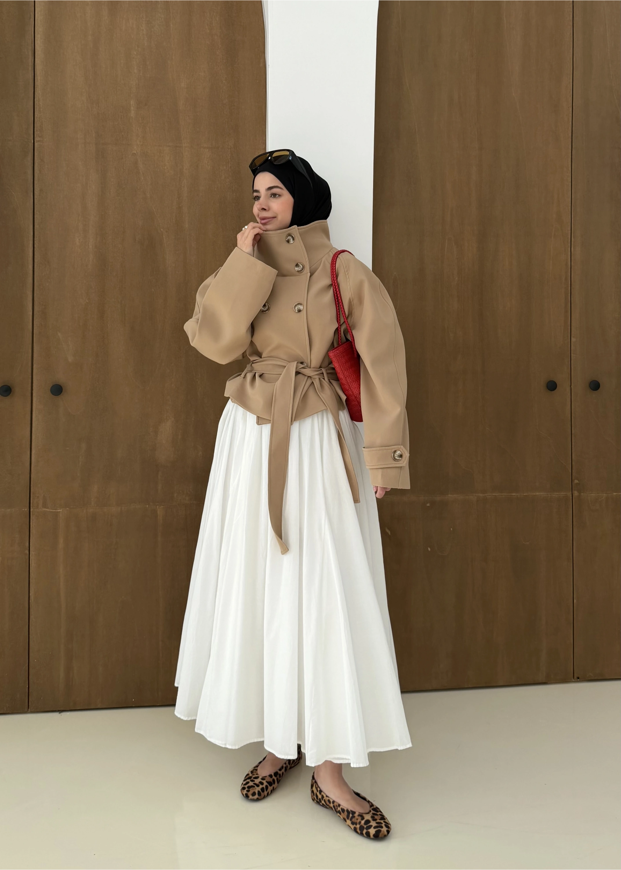 5013 HT DİK YAKA TRENÇ koyu bej