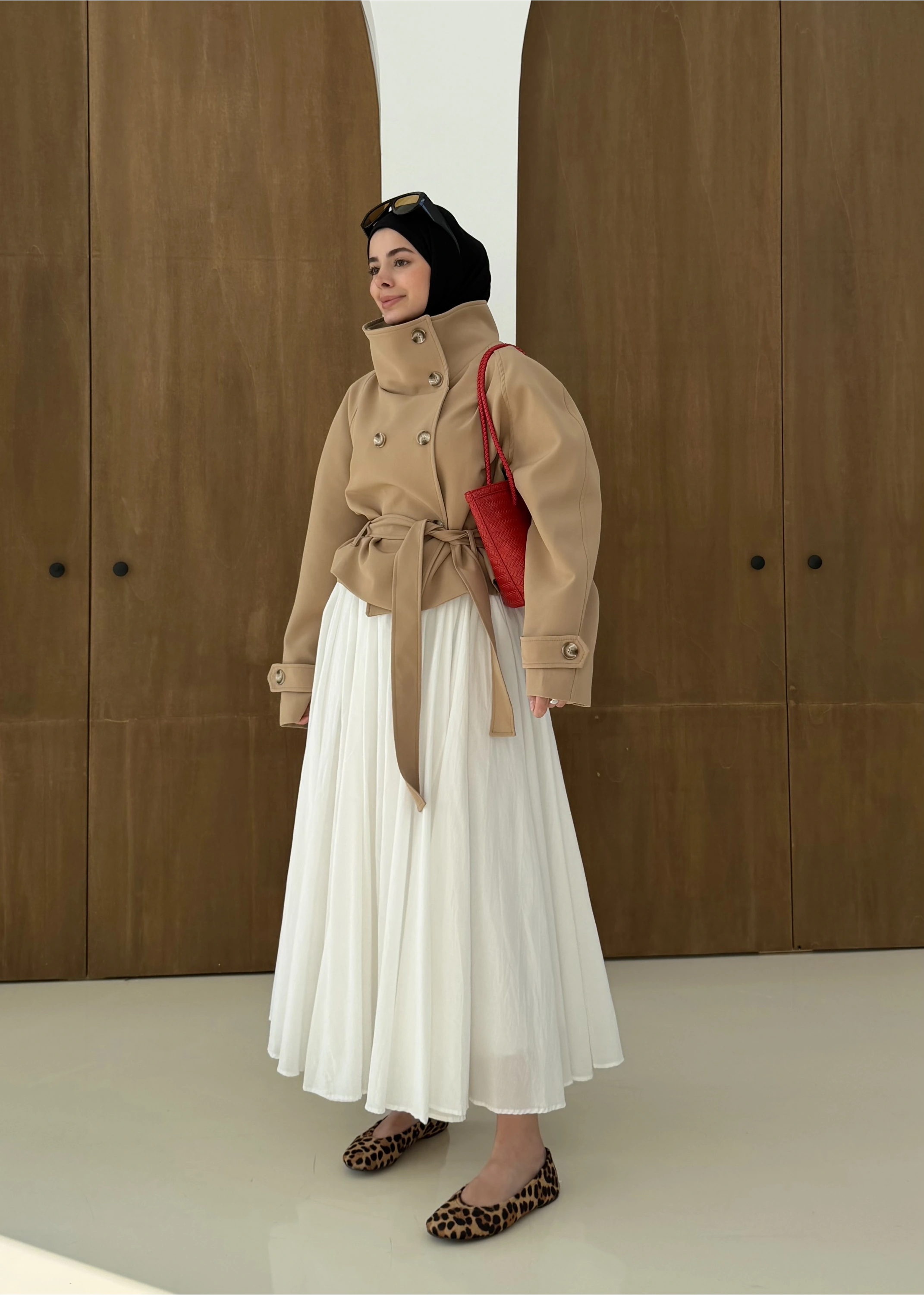 5013 HT DİK YAKA TRENÇ koyu bej