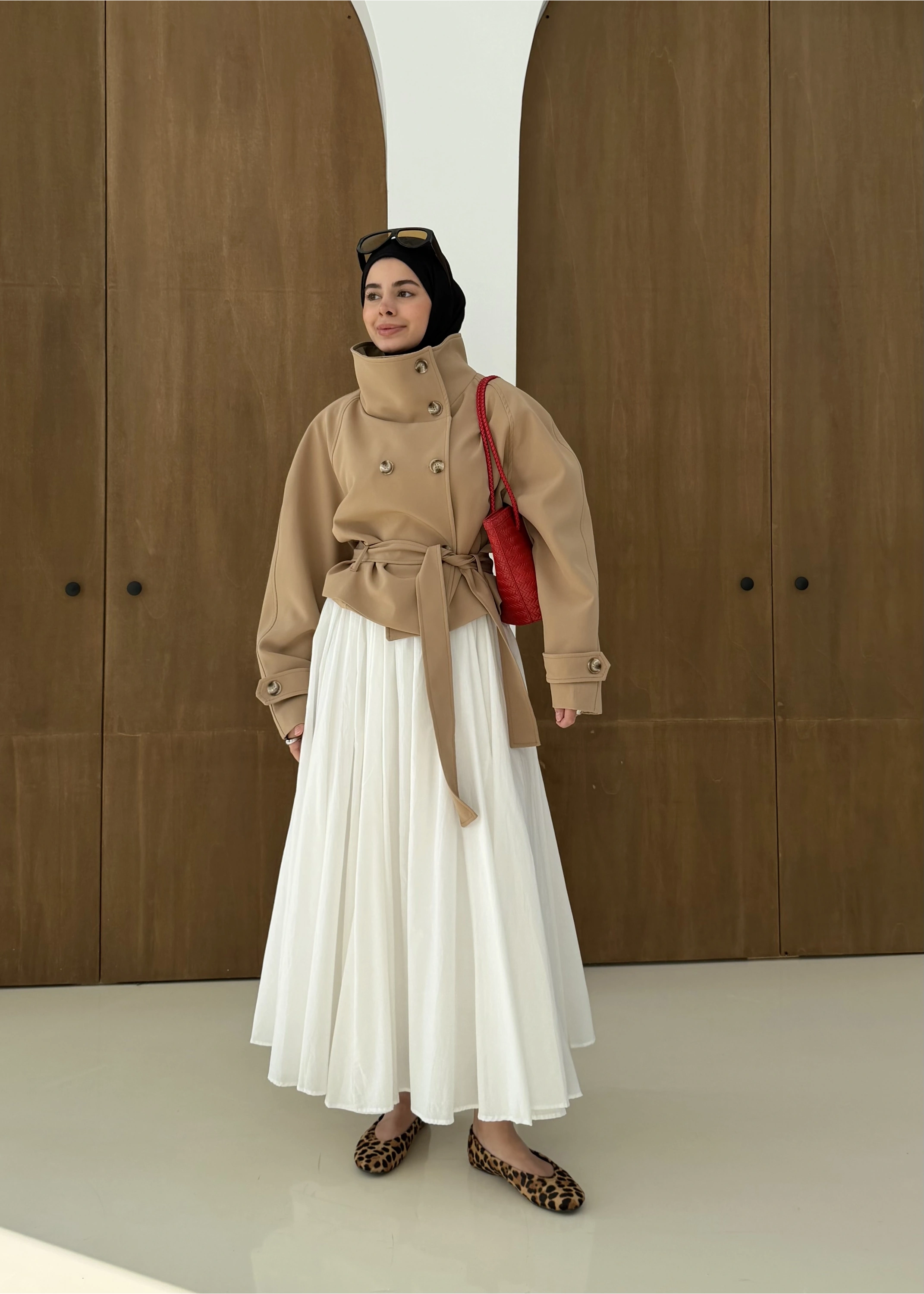 5013 HT DİK YAKA TRENÇ koyu bej