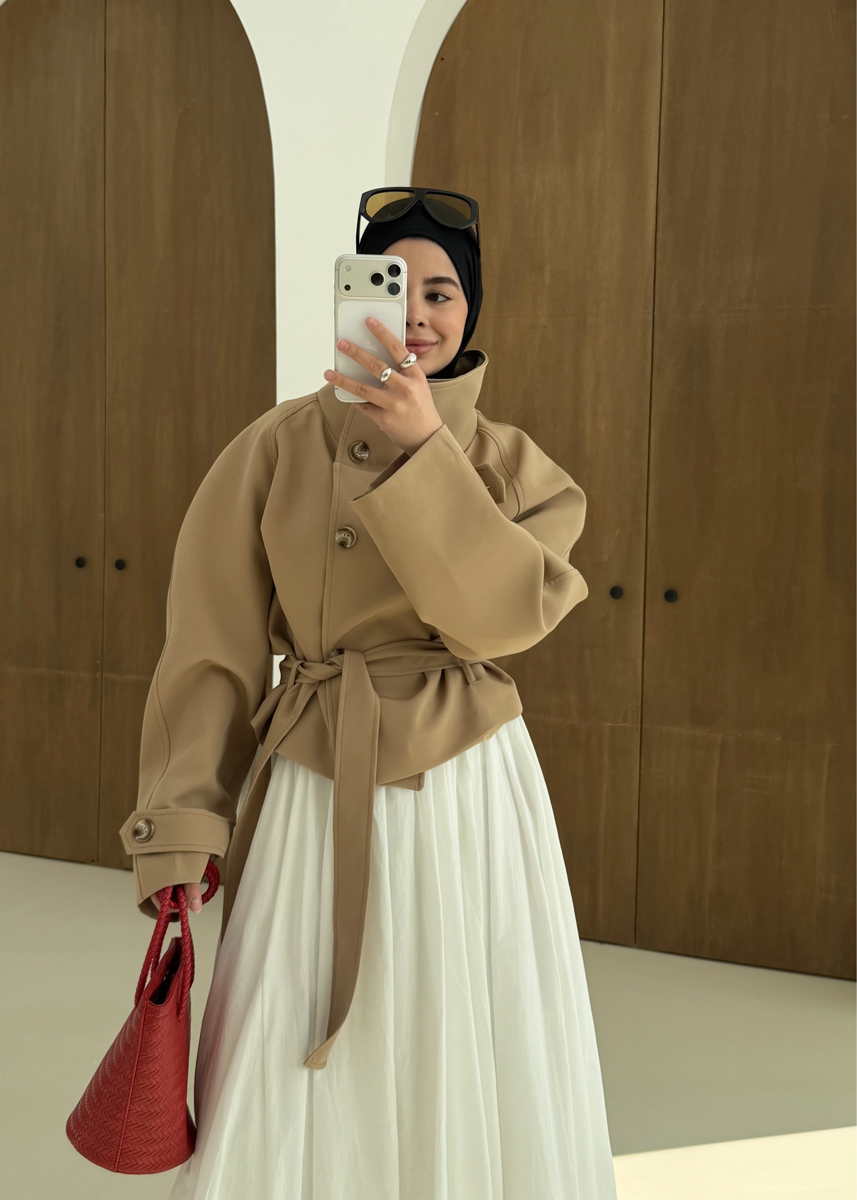 5013 HT DİK YAKA TRENÇ koyu bej