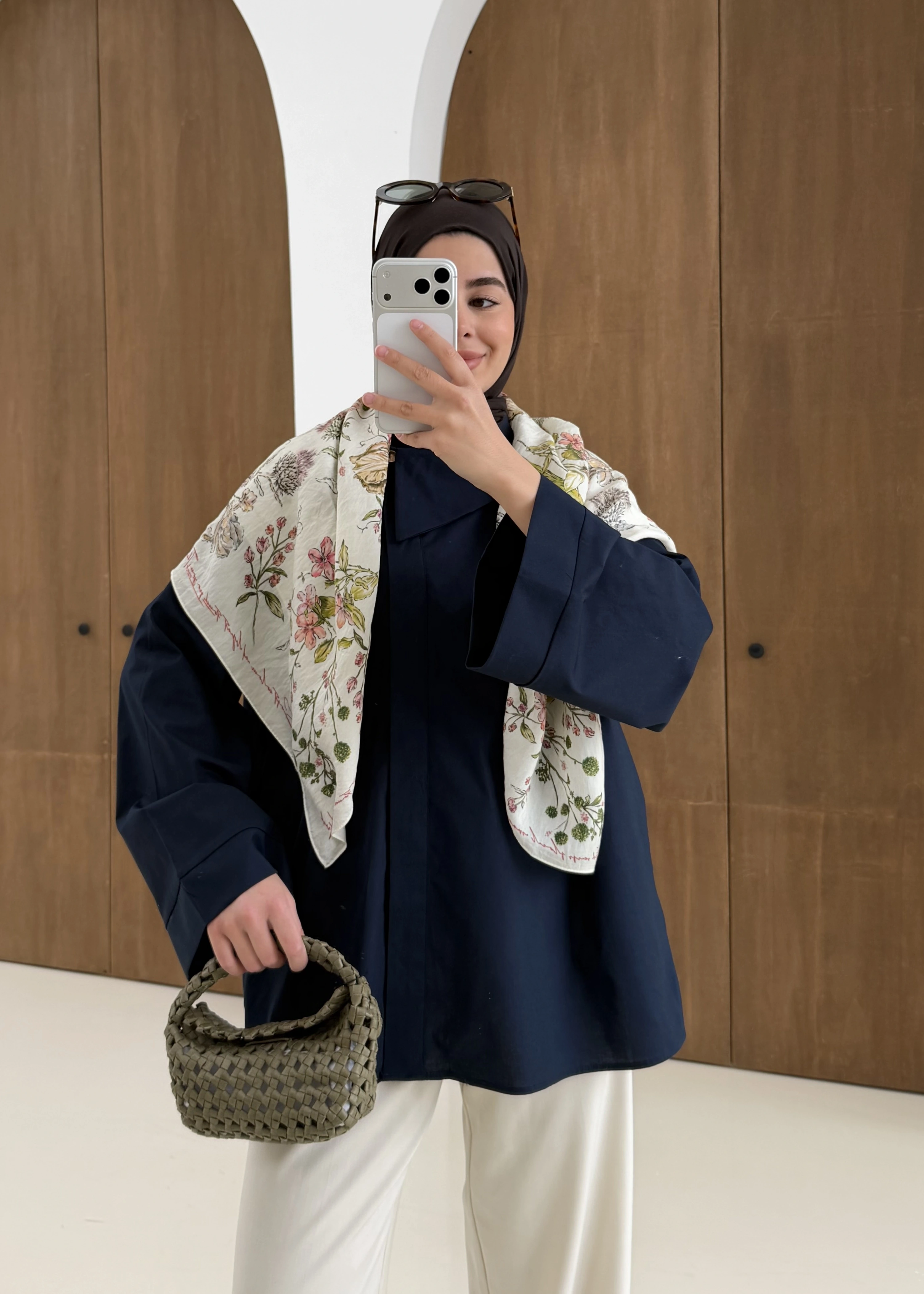 5419 ASİMETRİK YAKA GÖMLEK LACİVERT