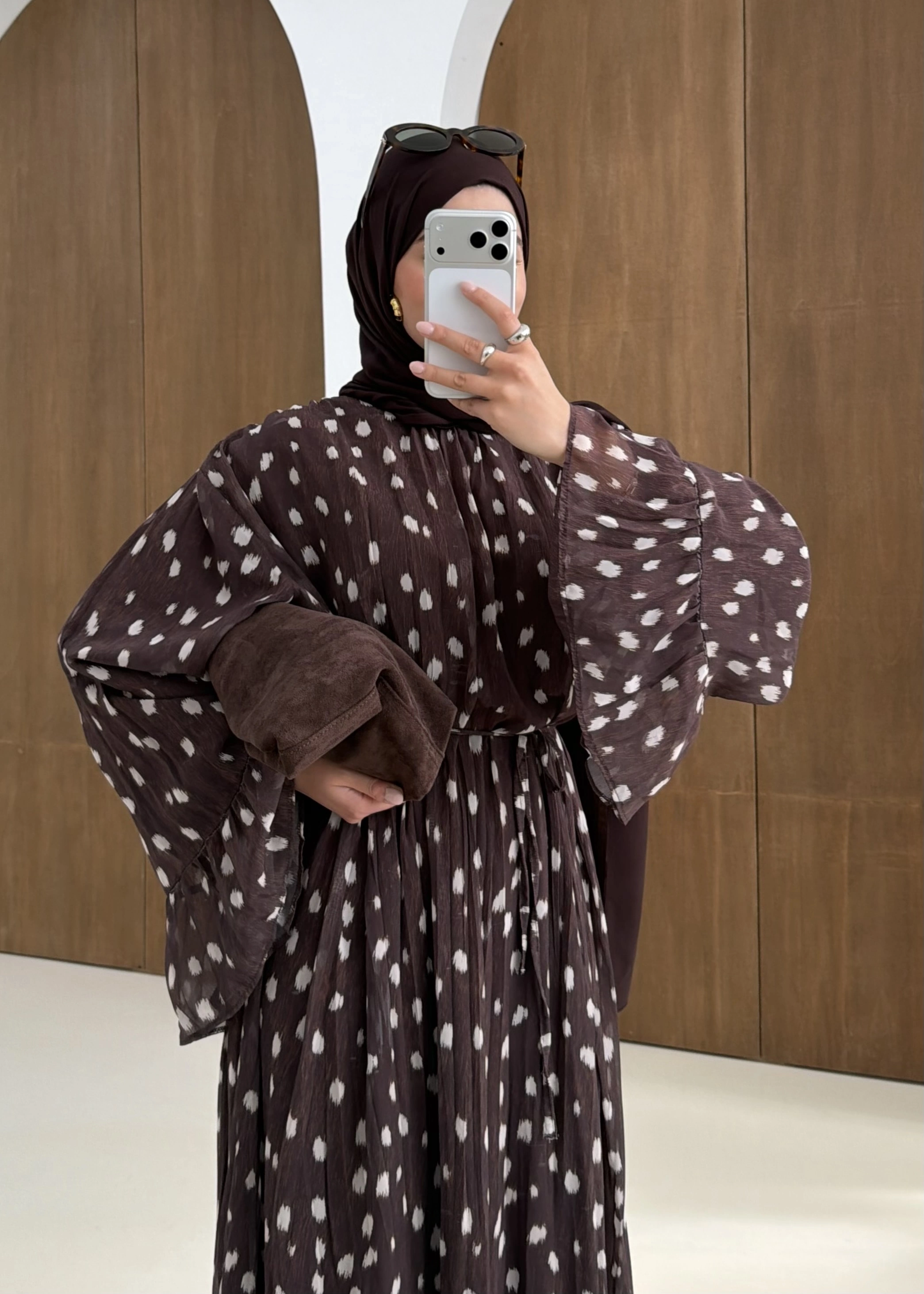 BAMBİ DESEN NİZWA ELBİSE