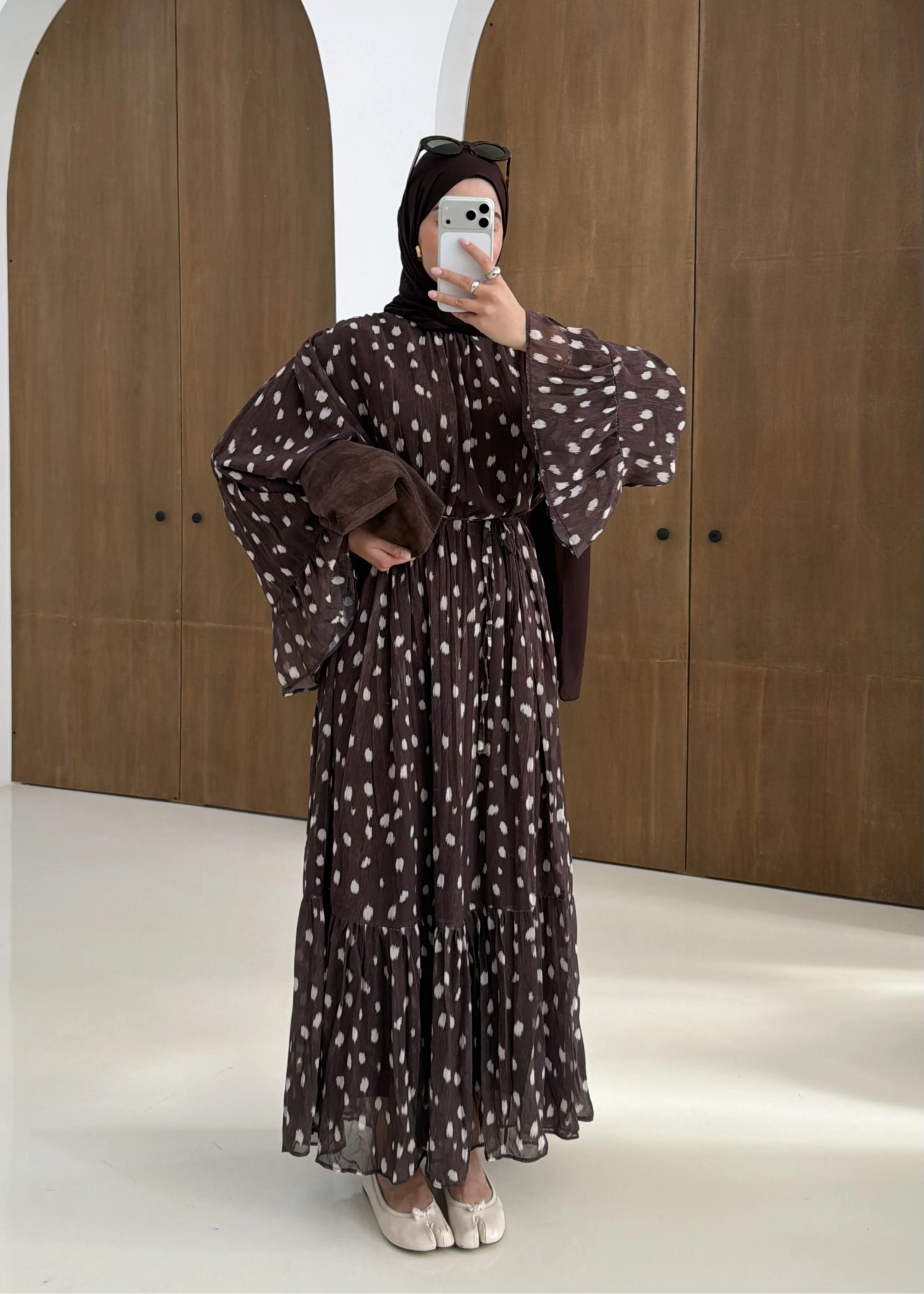 BAMBİ DESEN NİZWA ELBİSE