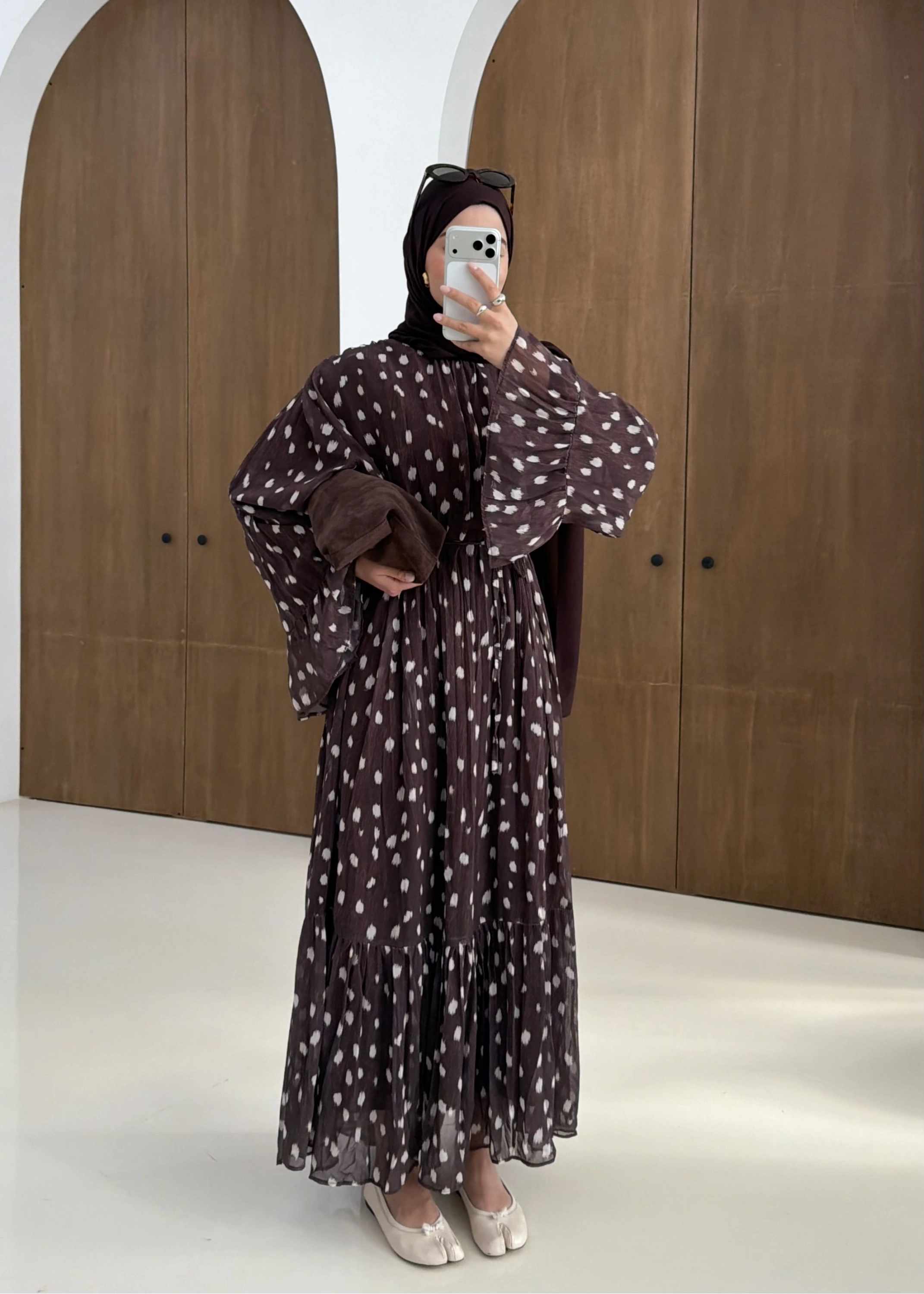 BAMBİ DESEN NİZWA ELBİSE