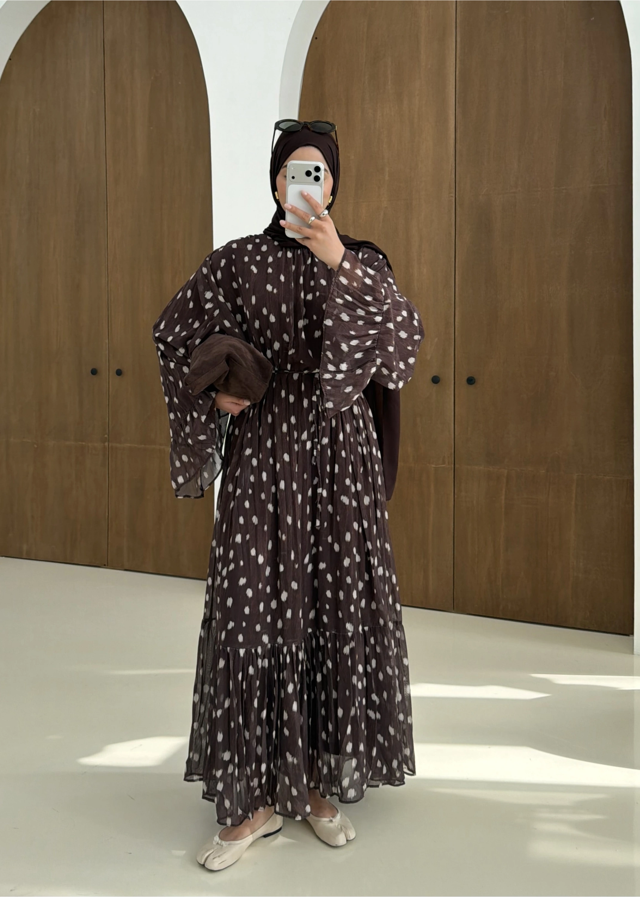 BAMBİ DESEN NİZWA ELBİSE