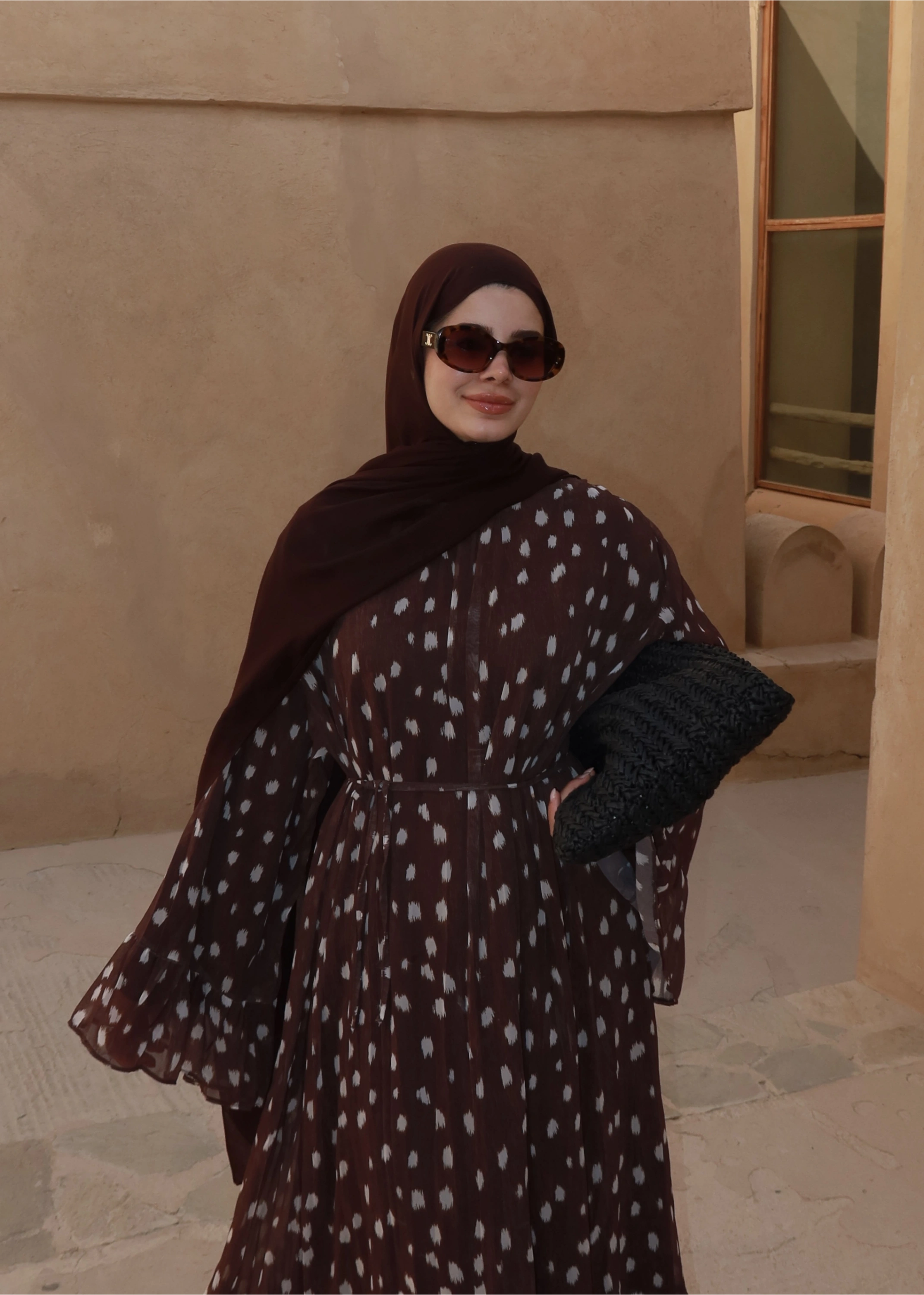 BAMBİ DESEN NİZWA ELBİSE