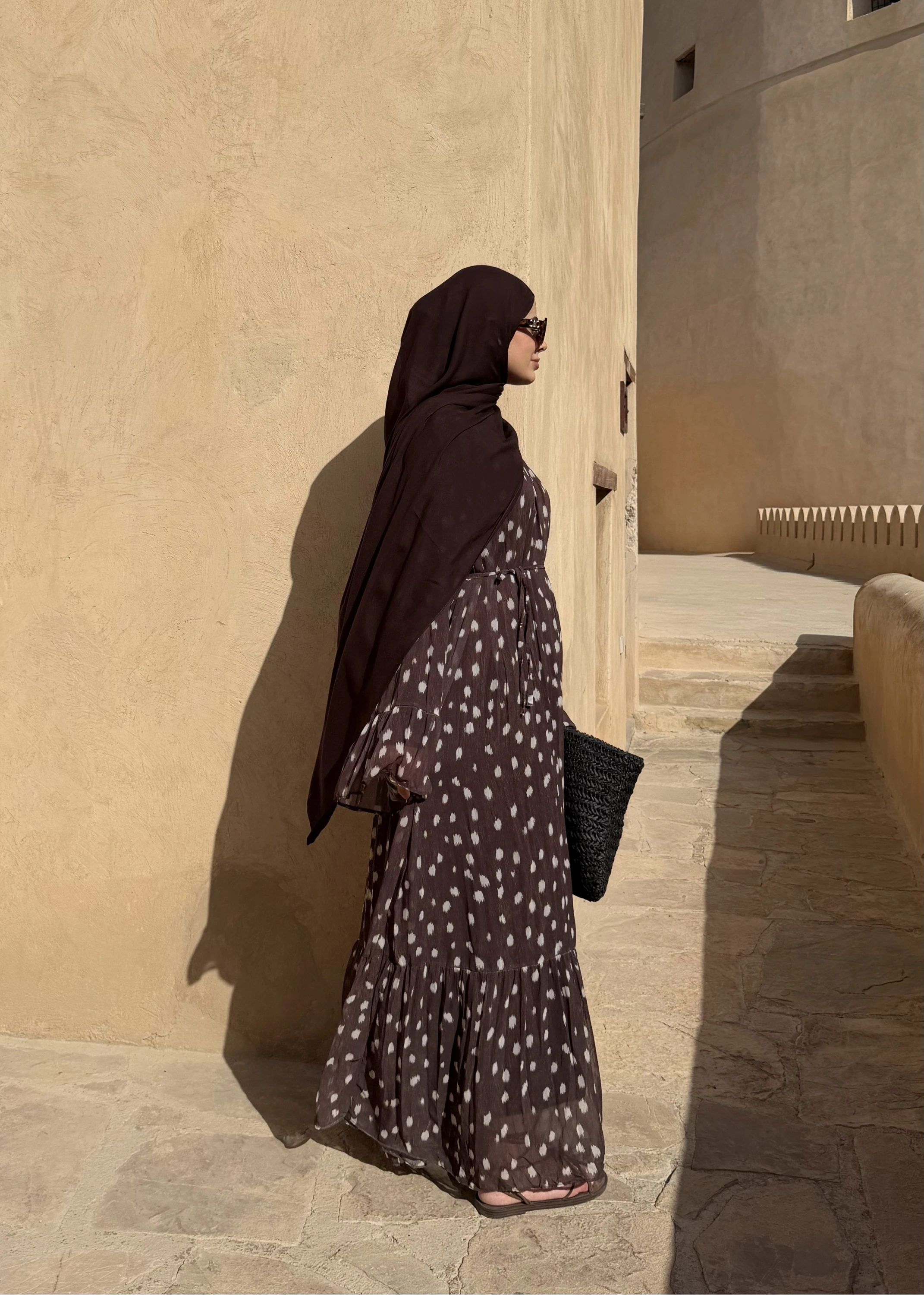 BAMBİ DESEN NİZWA ELBİSE