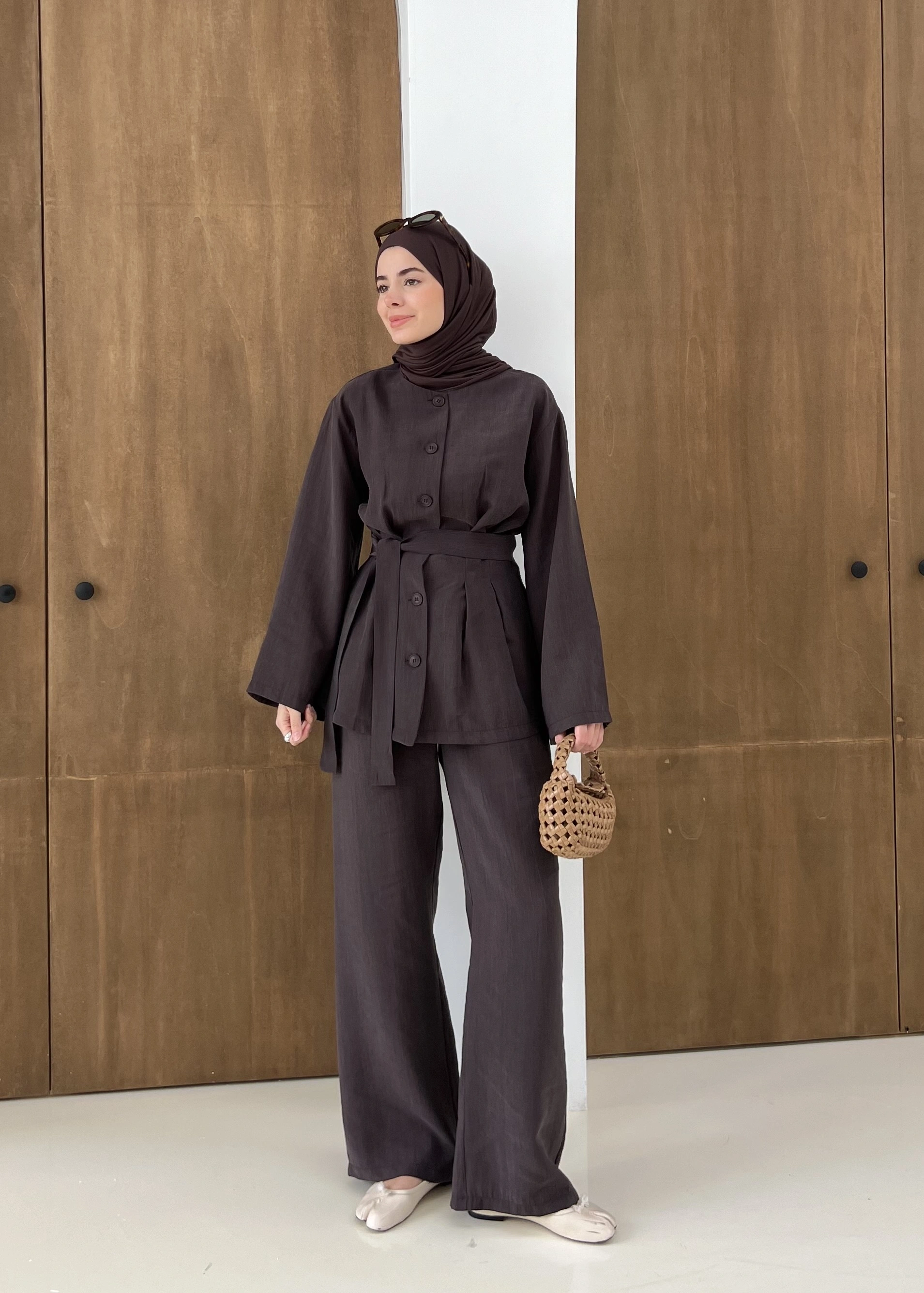 8926 PİLE DTY TAKIM kahve