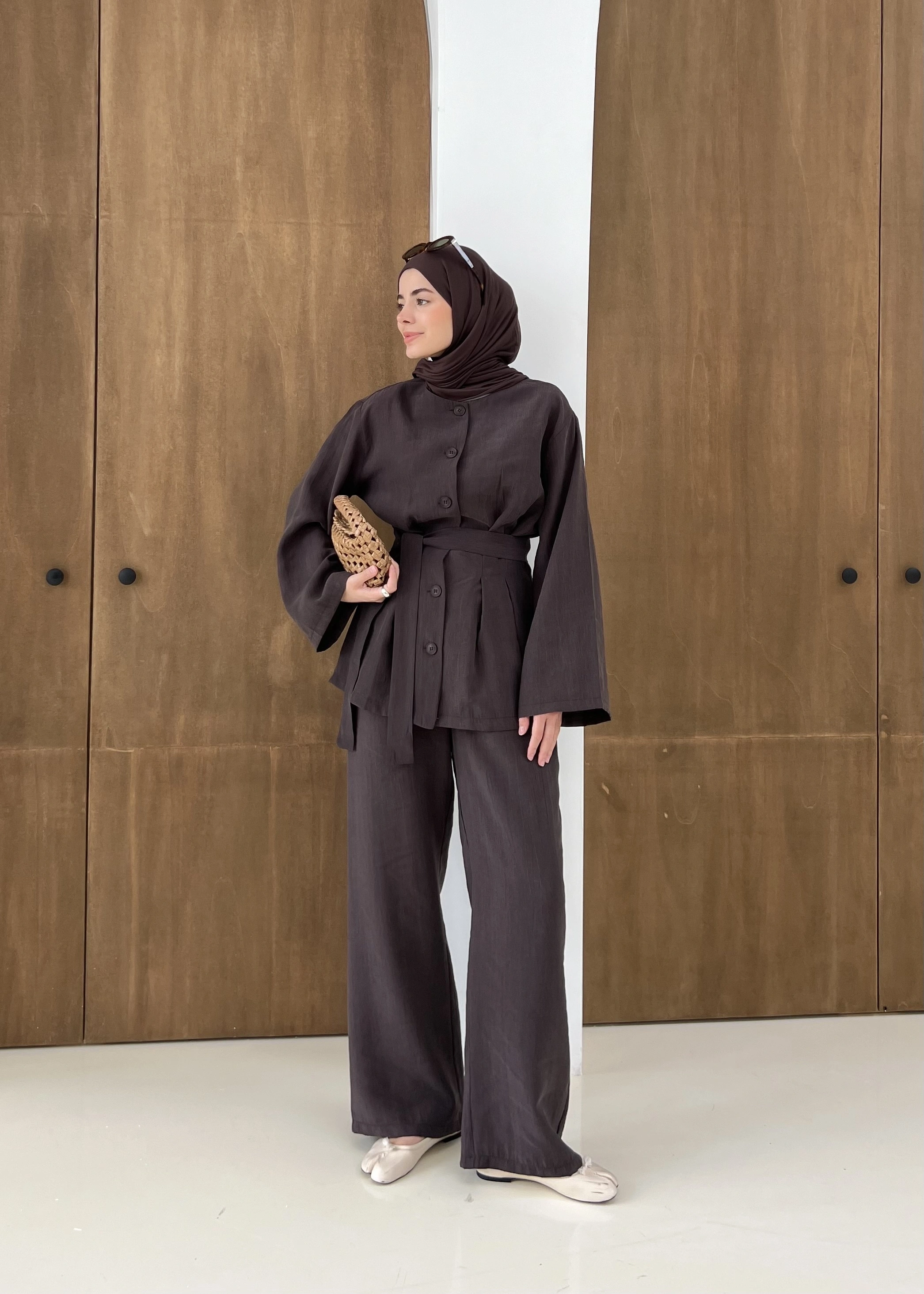 8926 PİLE DTY TAKIM kahve