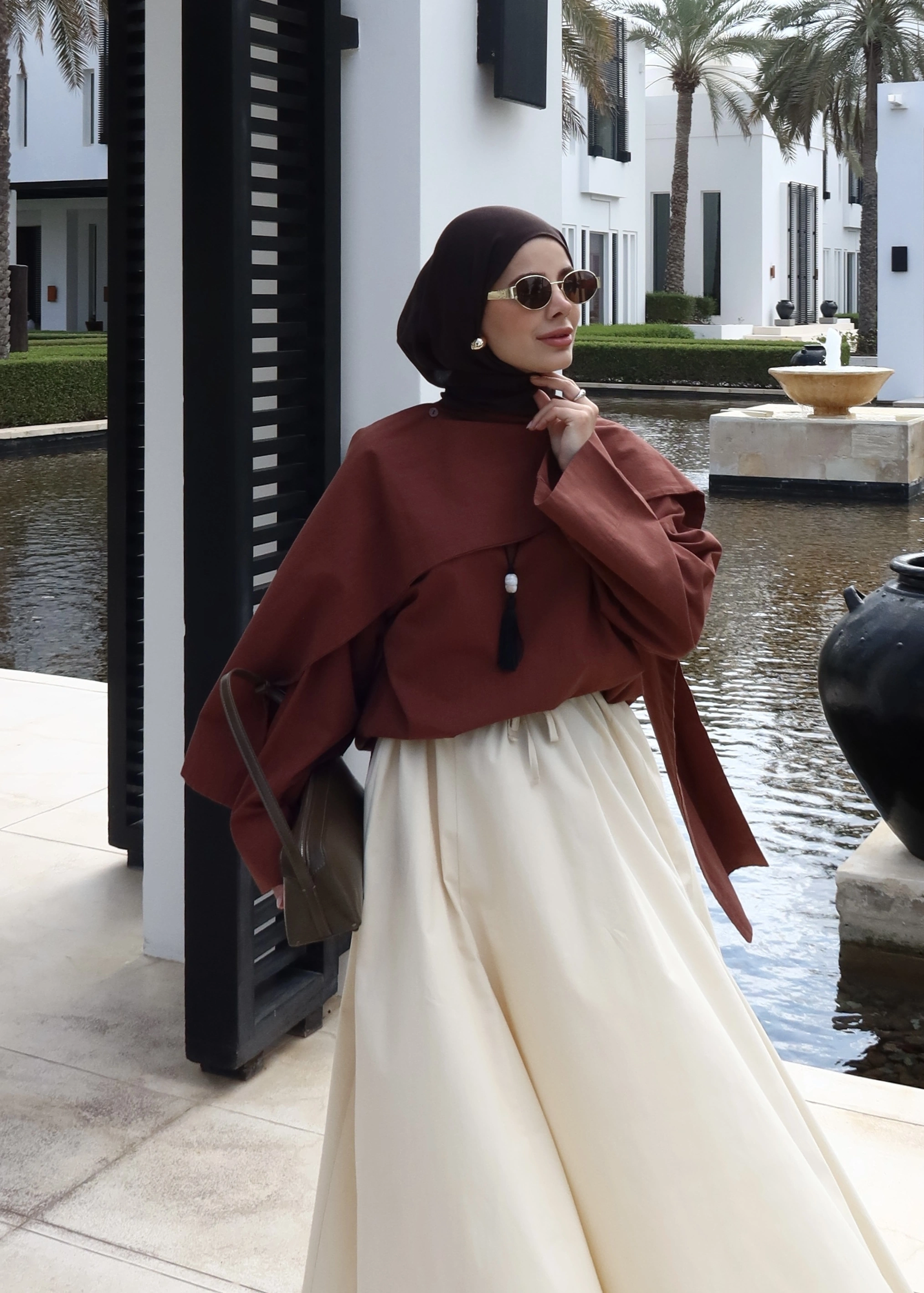 5471 SEYYAR ŞALLI KETEN ÜST( kiremit )