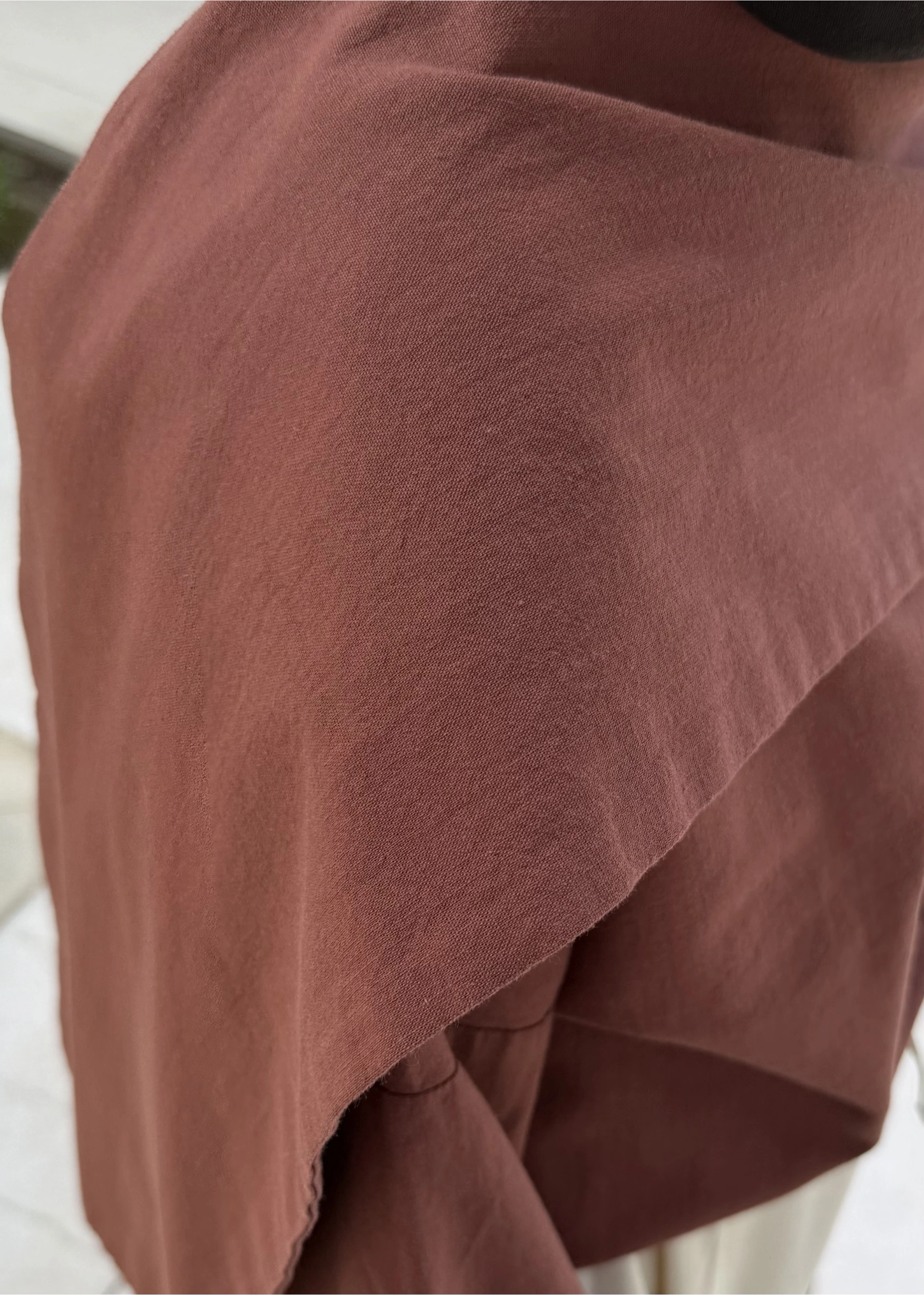 5471 SEYYAR ŞALLI KETEN ÜST( kiremit )