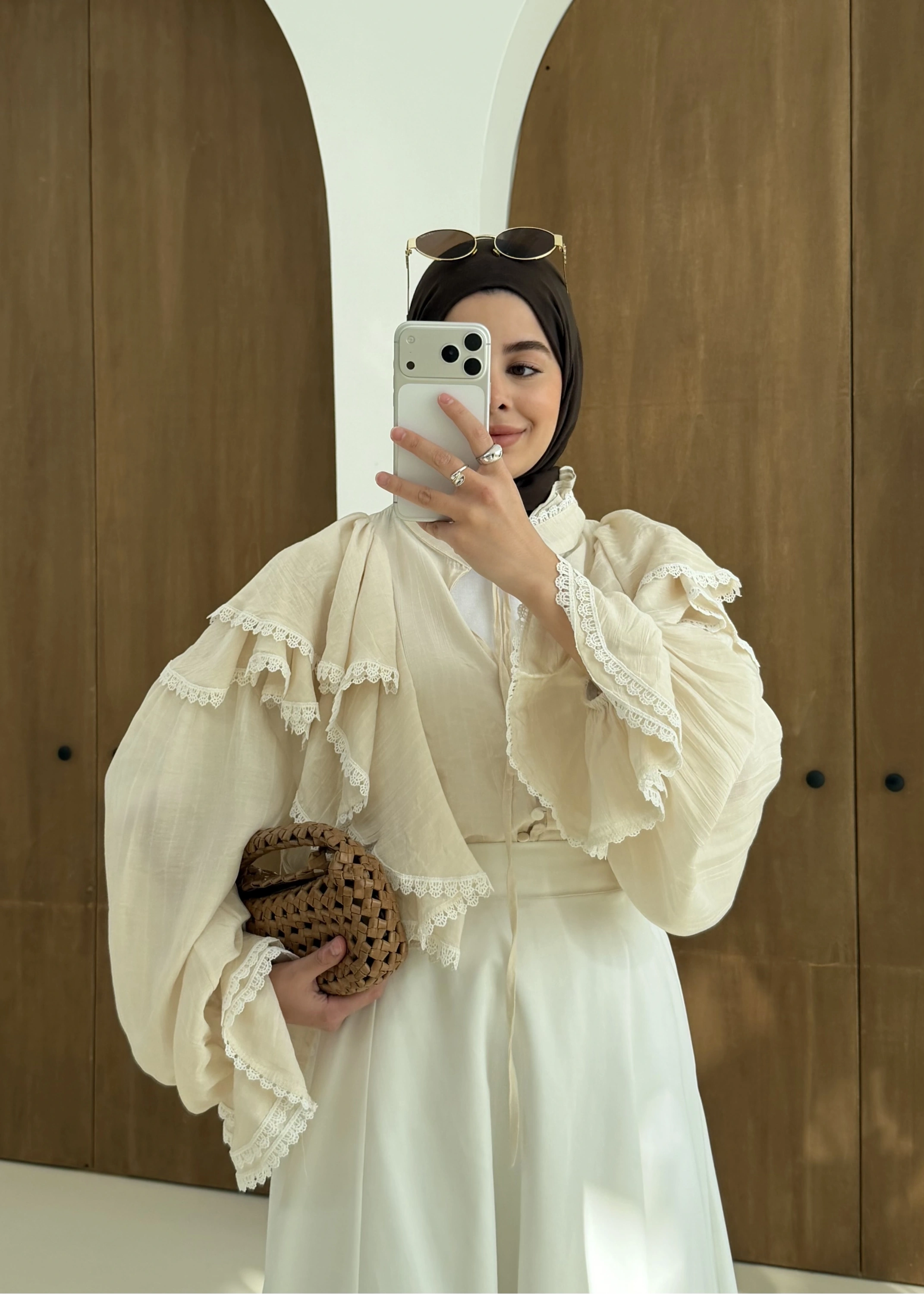 FIRFIRLI GÖMLEK BEJ