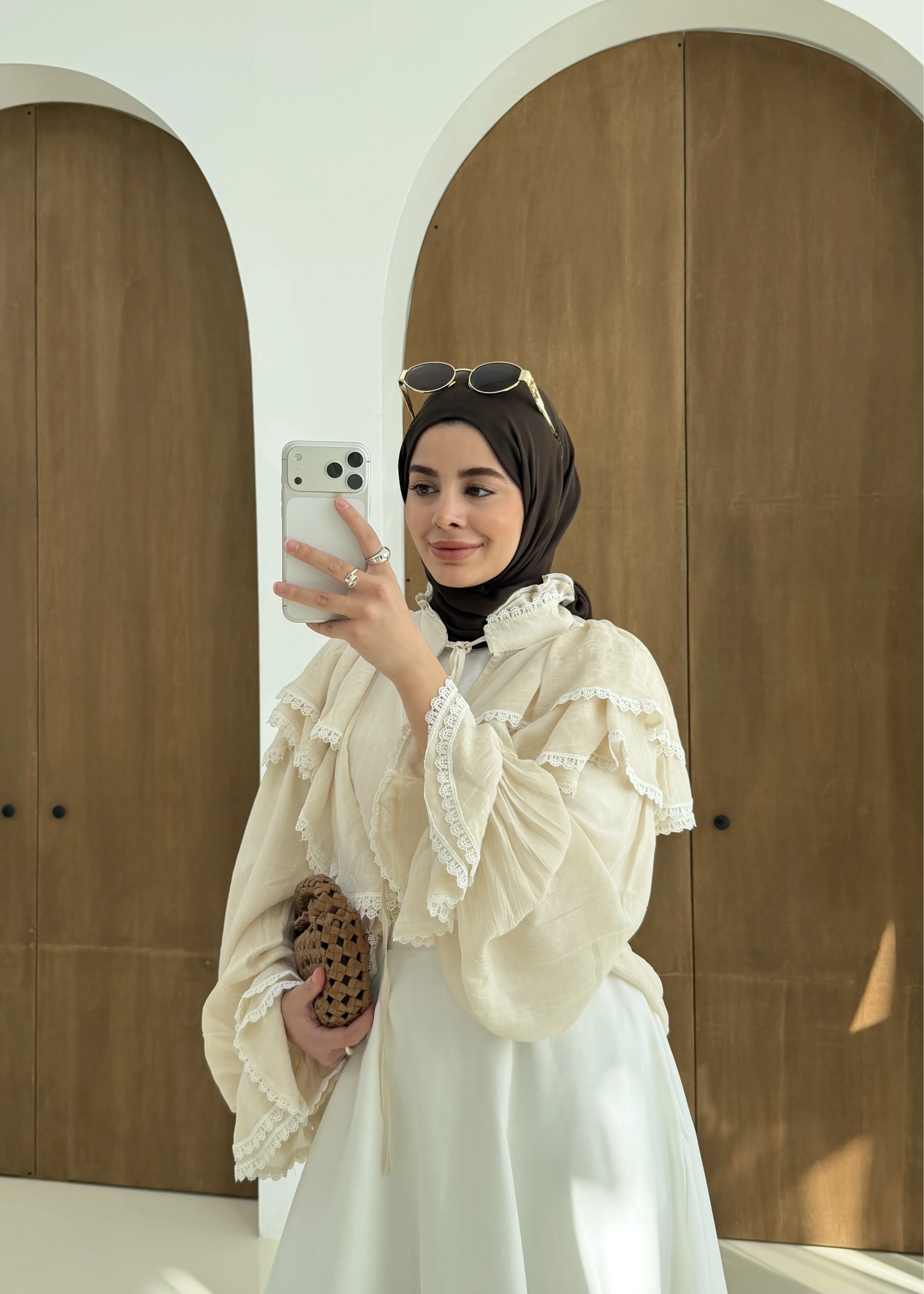 FIRFIRLI GÖMLEK BEJ